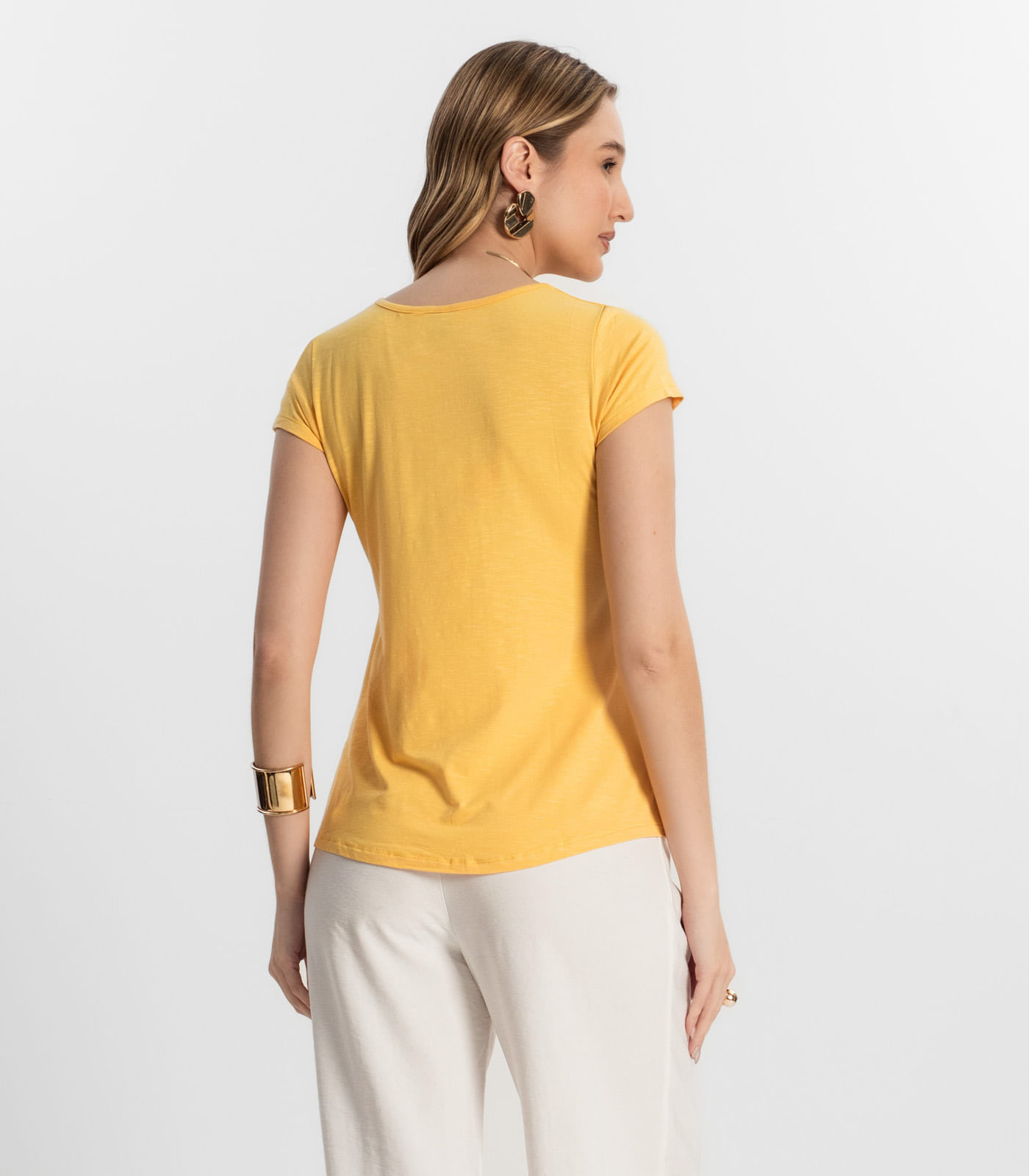 Blusa Feminina Possible Select Amarelo - Imagem 3