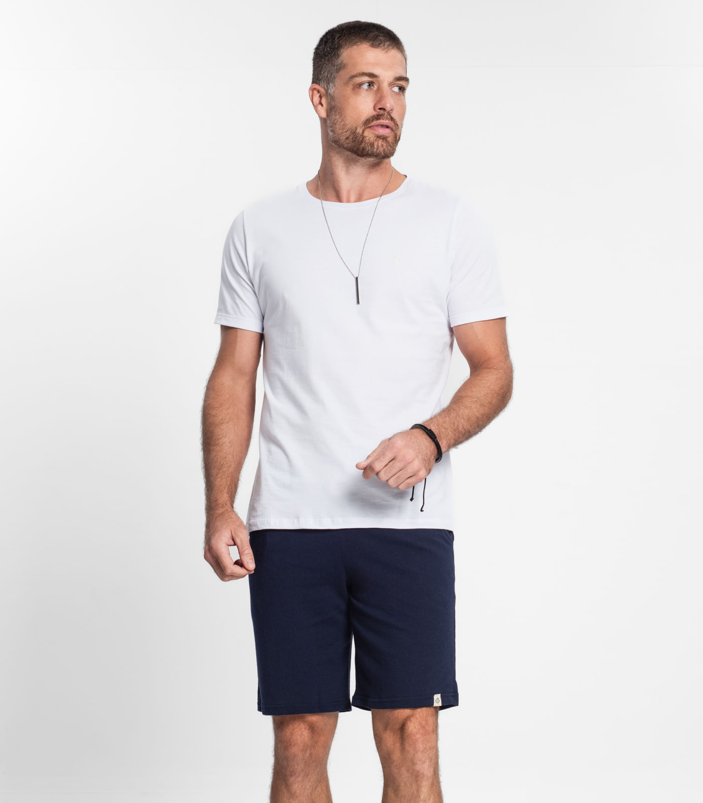 Bermuda Moletom Masculina Select Azul