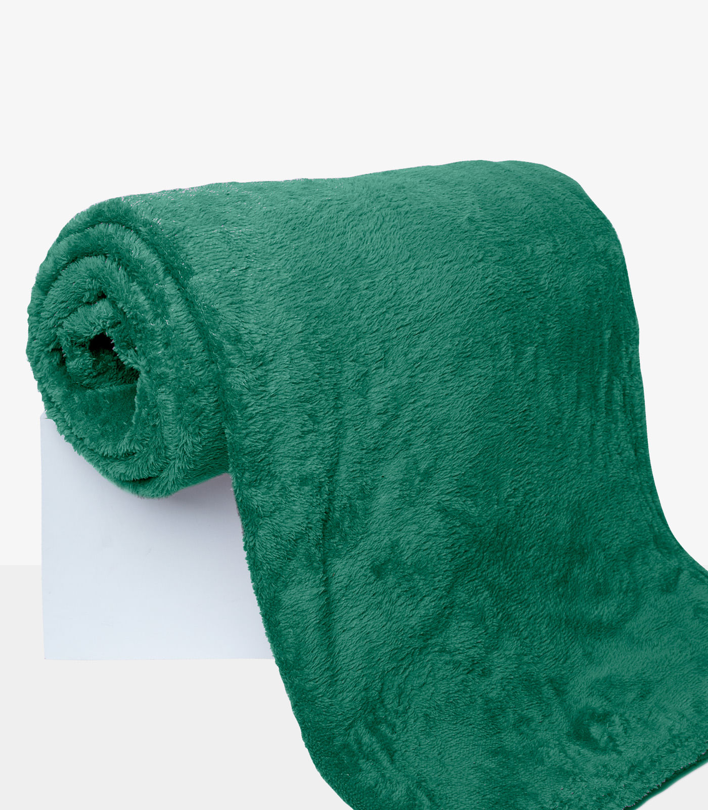 Manta de Microfibra Lisa Casal Infinita Cor Verde - Imagem 2
