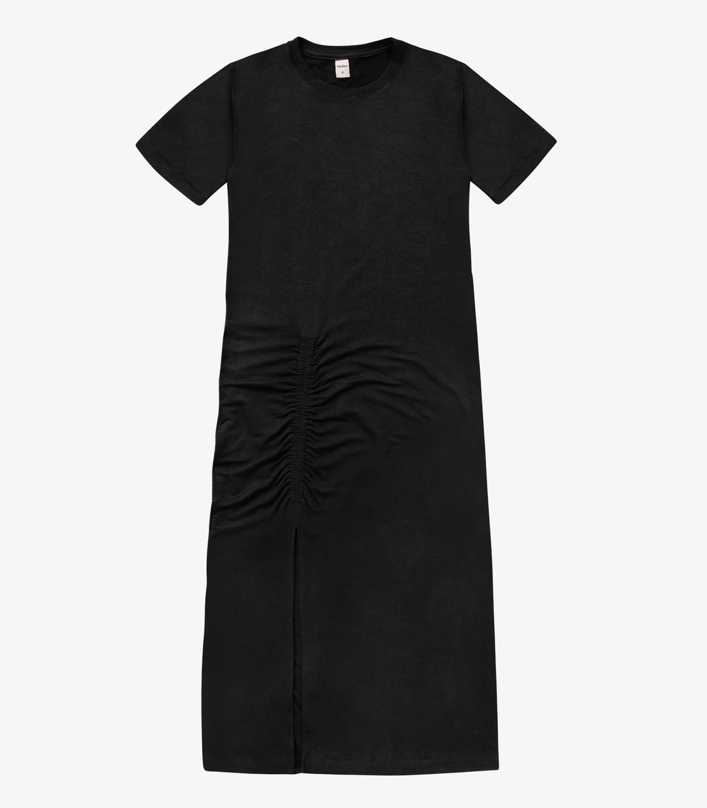 Vestido Feminino Molecotton Midi Rovitex Preto - Imagem 2