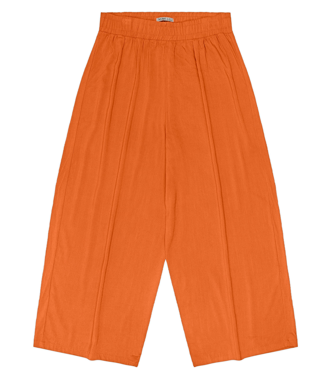 Calça Feminina Plus Size Em Viscose Secret Glam Laranja
