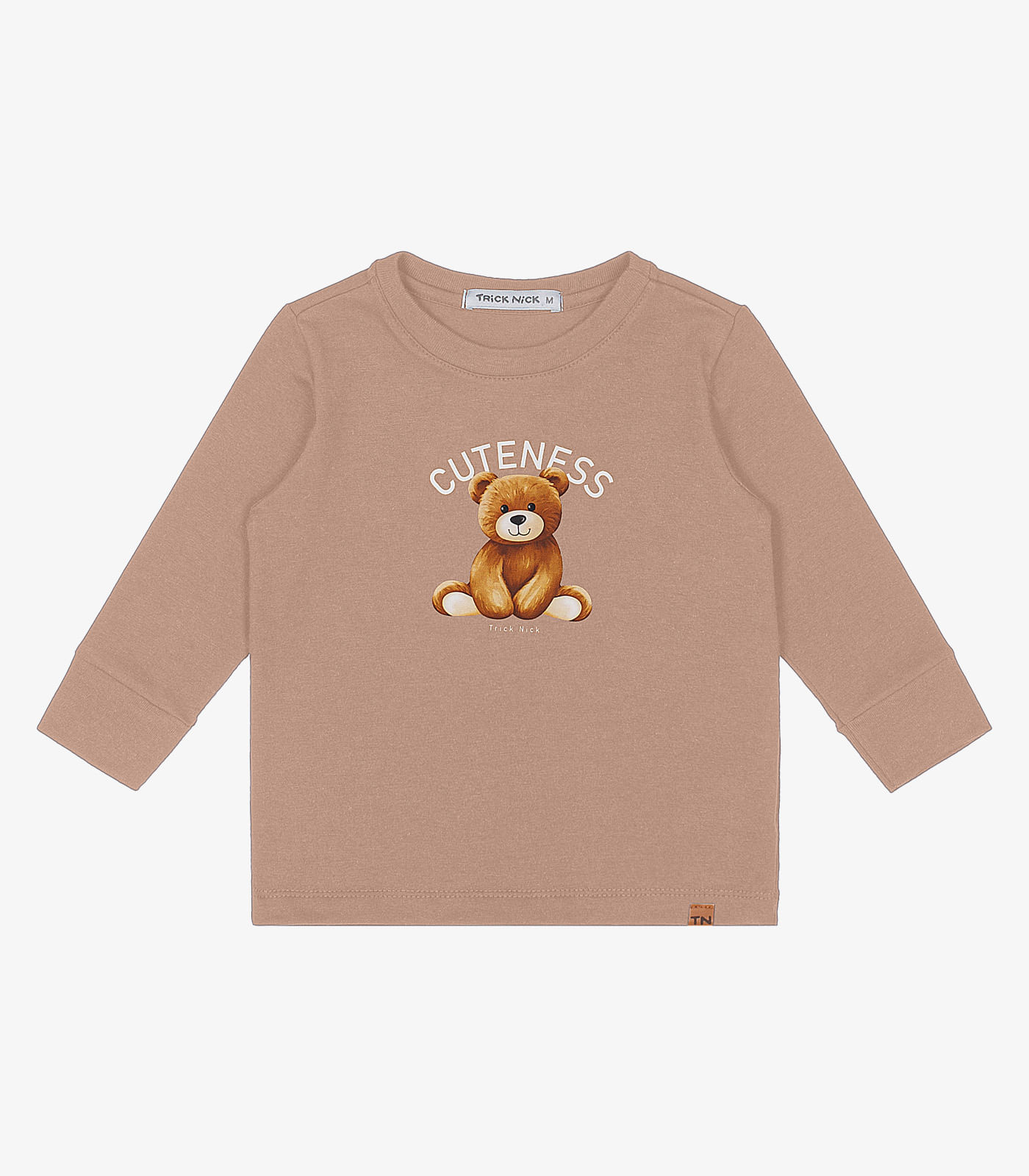 Camiseta Infantil Manga Longa Trick Nick Marrom