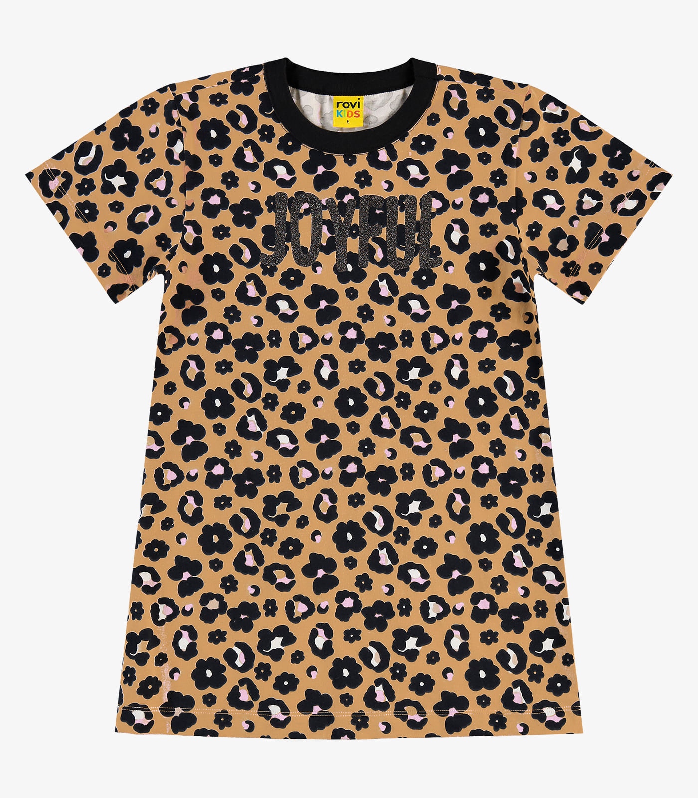 Vestido Infantil em Meia Malha Rovi Kids Bege