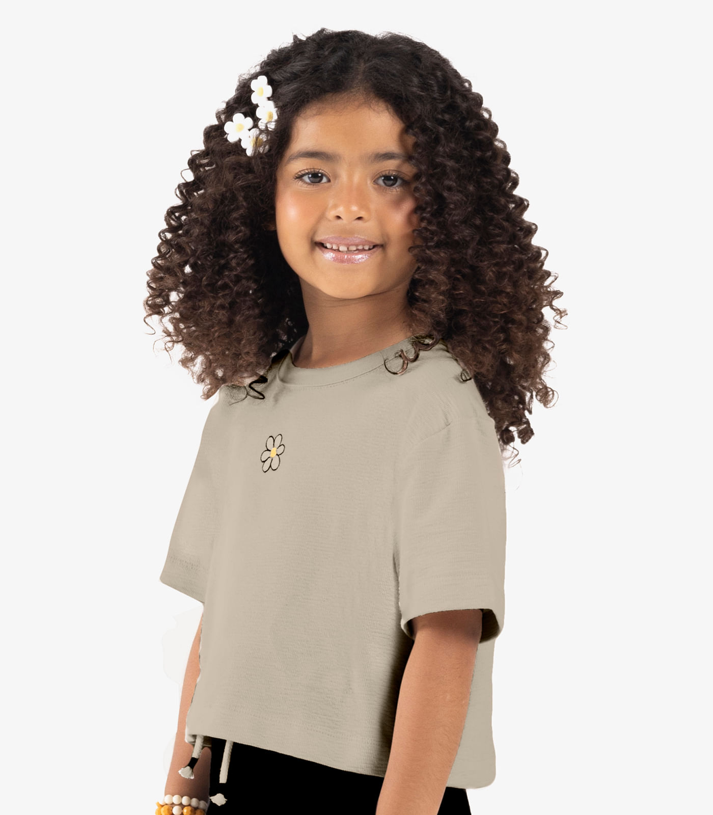 Blusa Infantil Malhão Fruit Rovi Kids Bege - Imagem 2