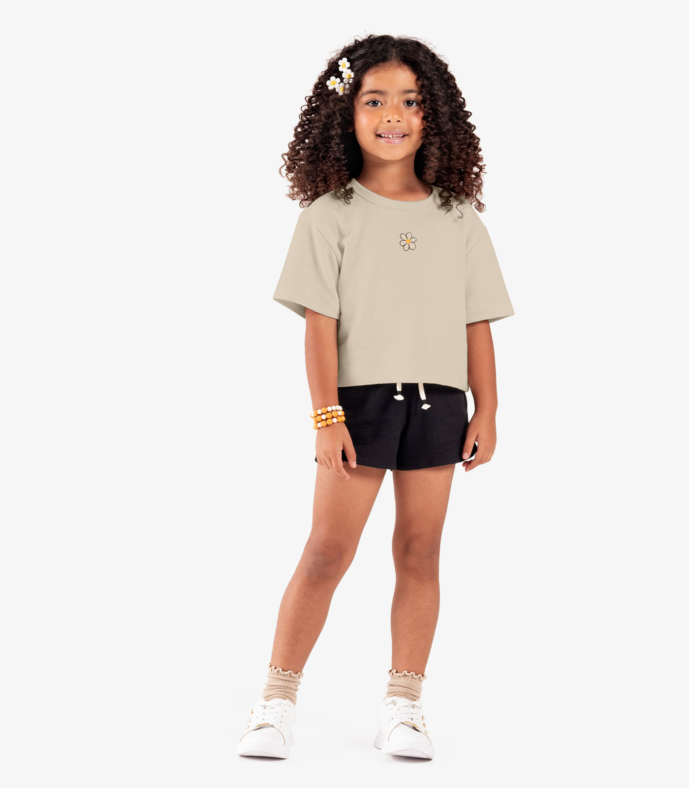 Blusa Infantil Malhão Fruit Rovi Kids Bege - Imagem 4
