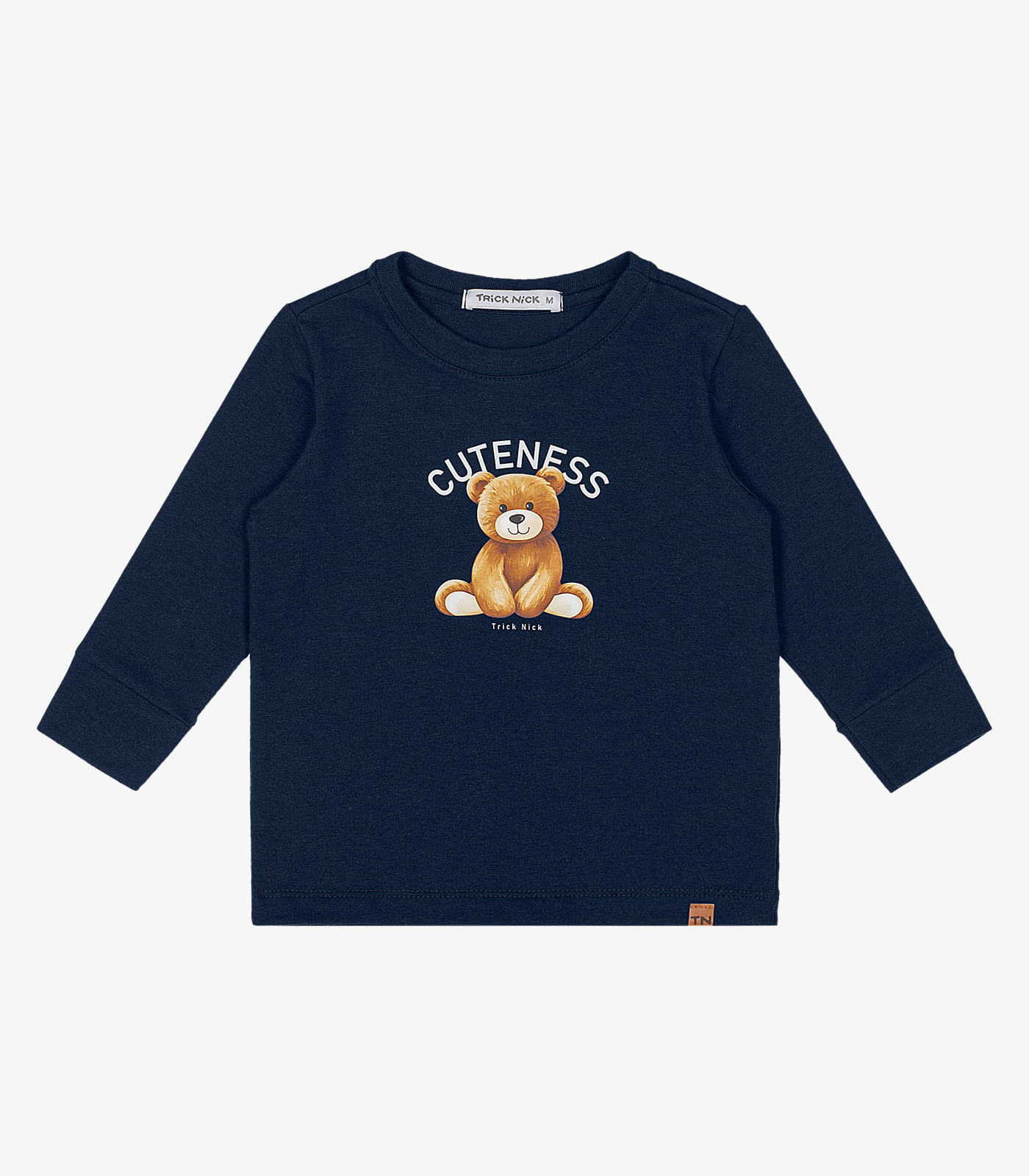 Camiseta Infantil Manga Longa Trick Nick Azul