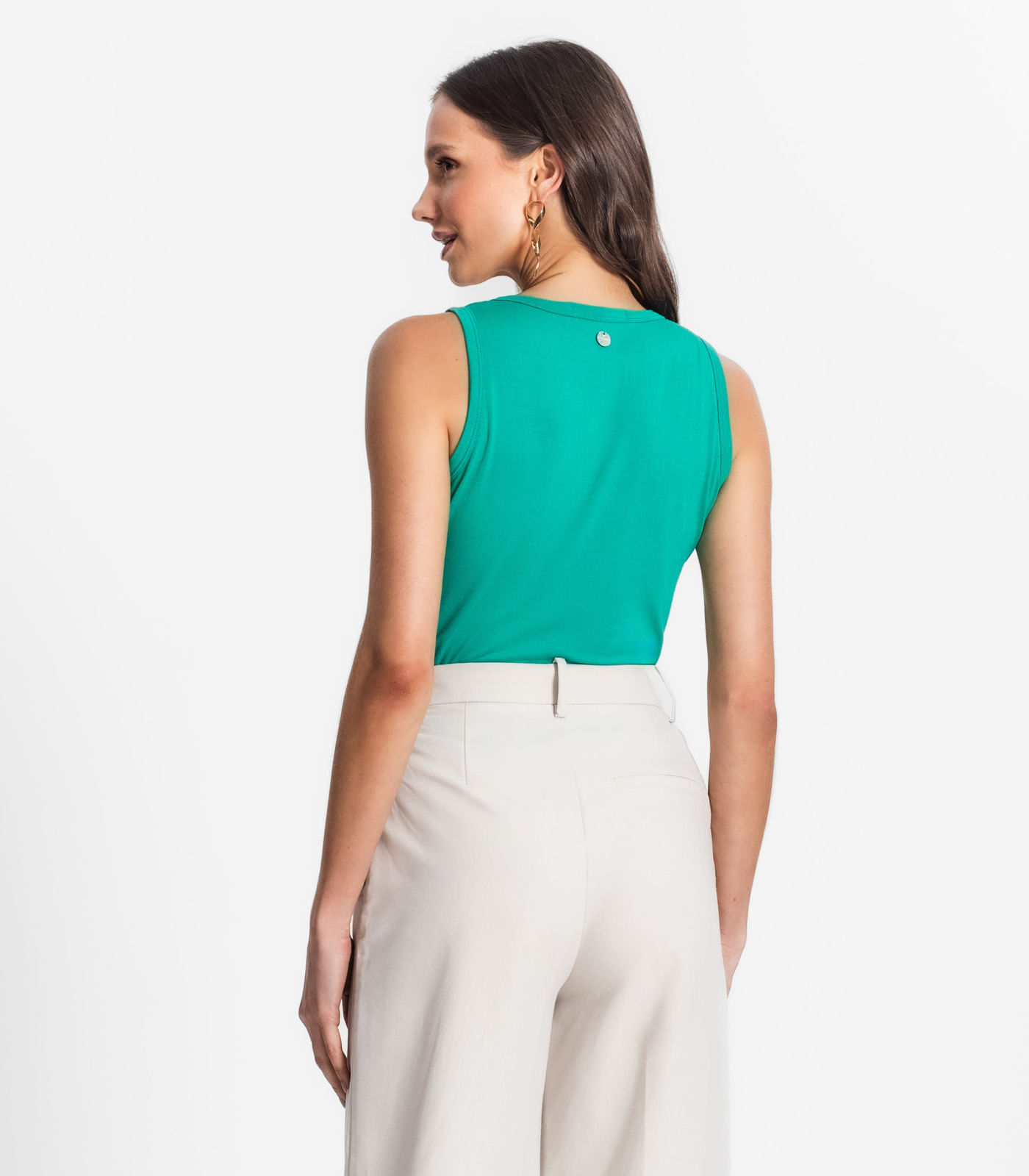 Regata De Viscotorcion Feminina Endless Verde - Imagem 3