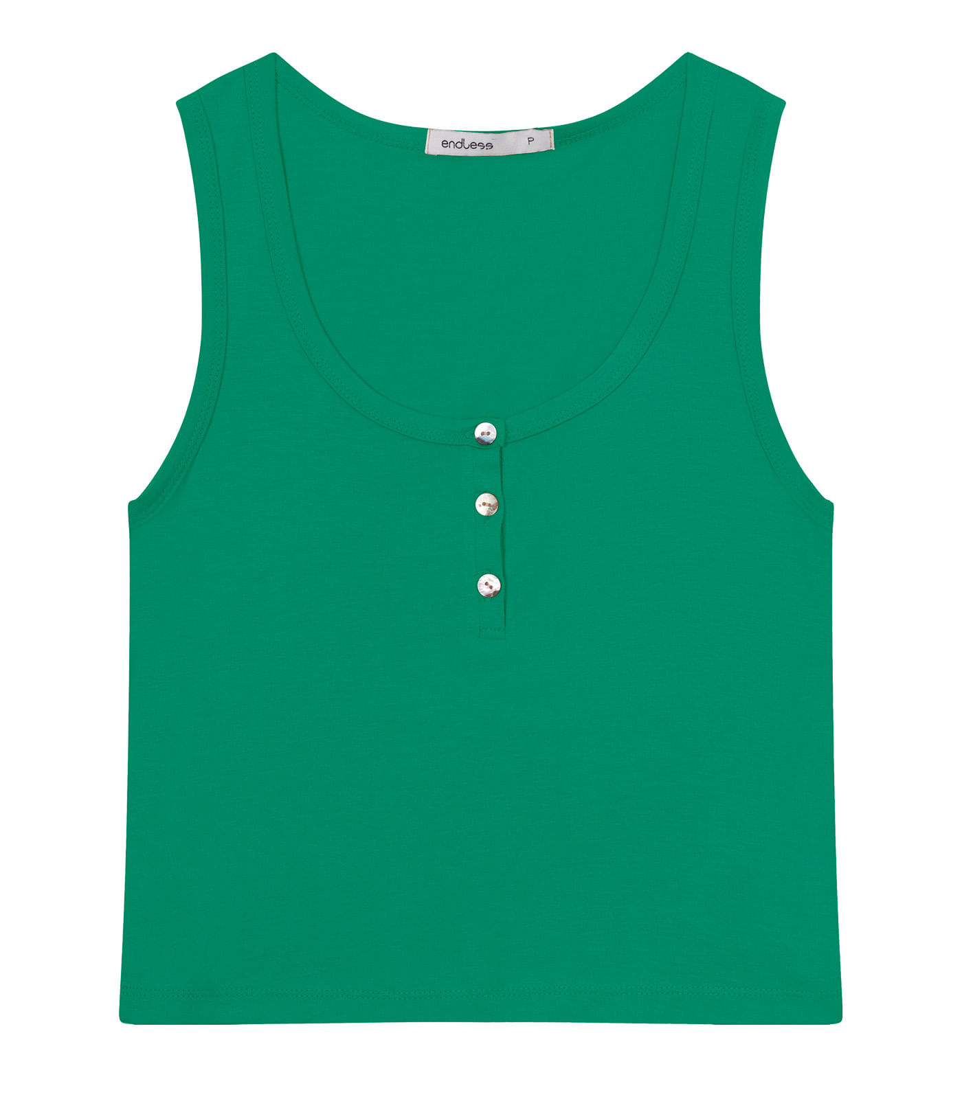 Regata De Viscotorcion Feminina Endless Verde - Imagem 5