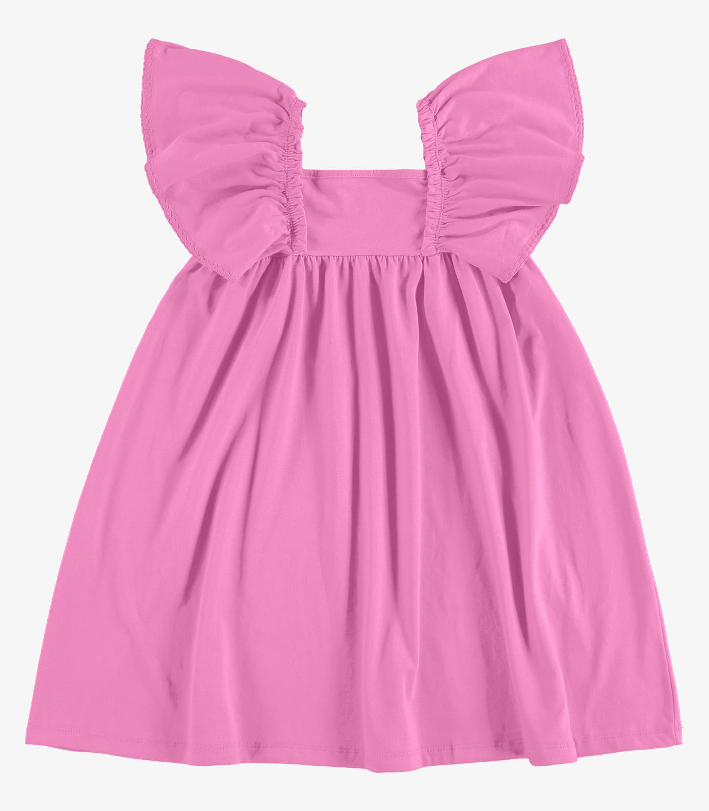 Vestido Infantil Meia Malha Rovi Kids Rosa