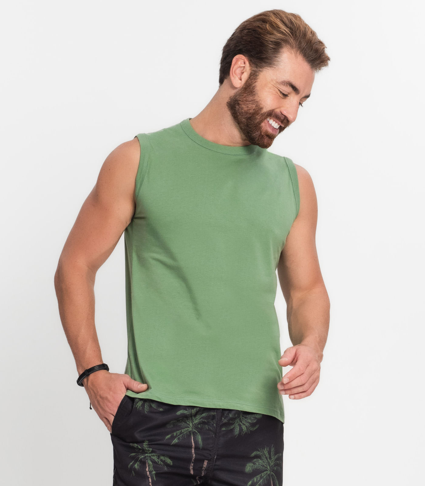 Regata Masculina Básica Rovitex Verde