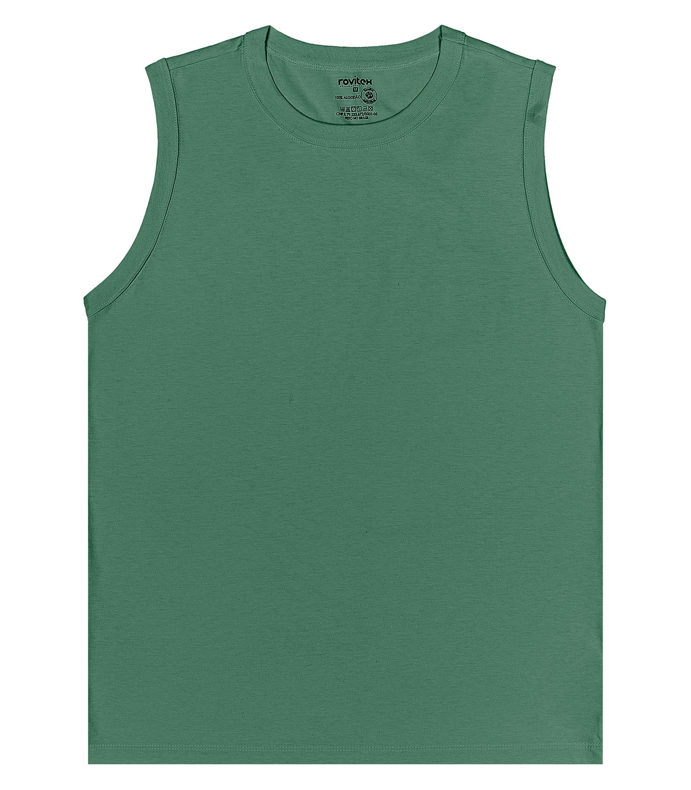 Regata Masculina Básica Rovitex Verde - Imagem 5