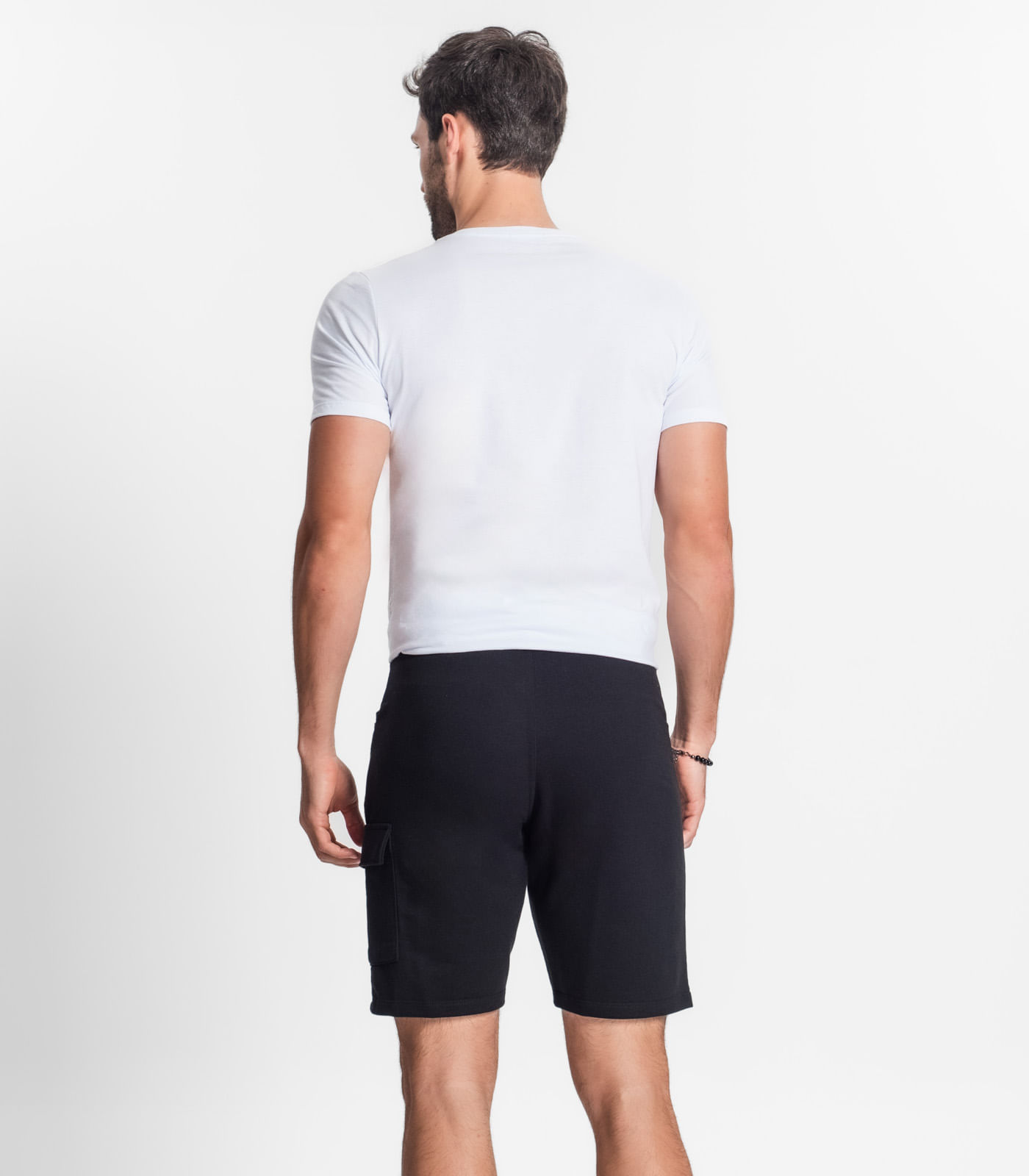 Bermuda Masculina Em Moletom Diametro Preto - Imagem 3