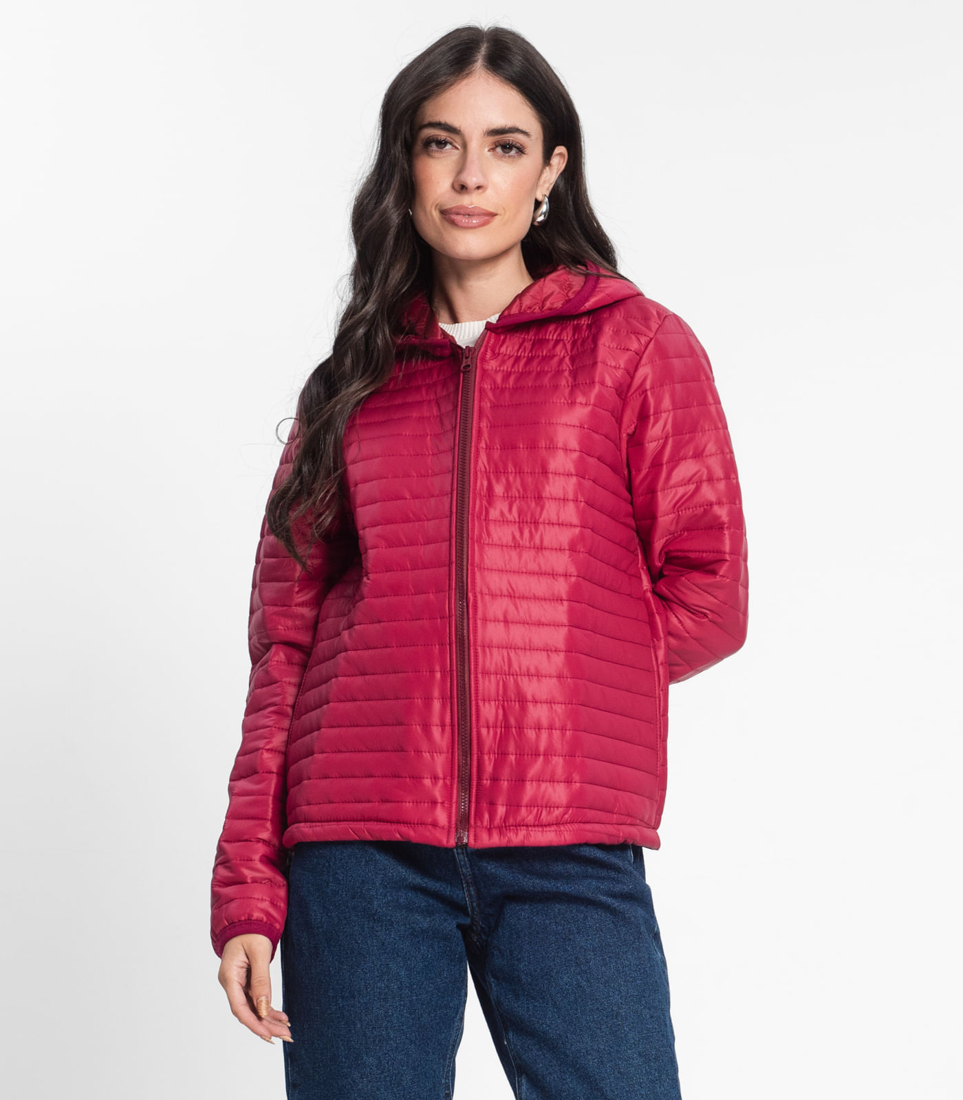 Jaqueta Feminina com Capuz Rovitex Roxo