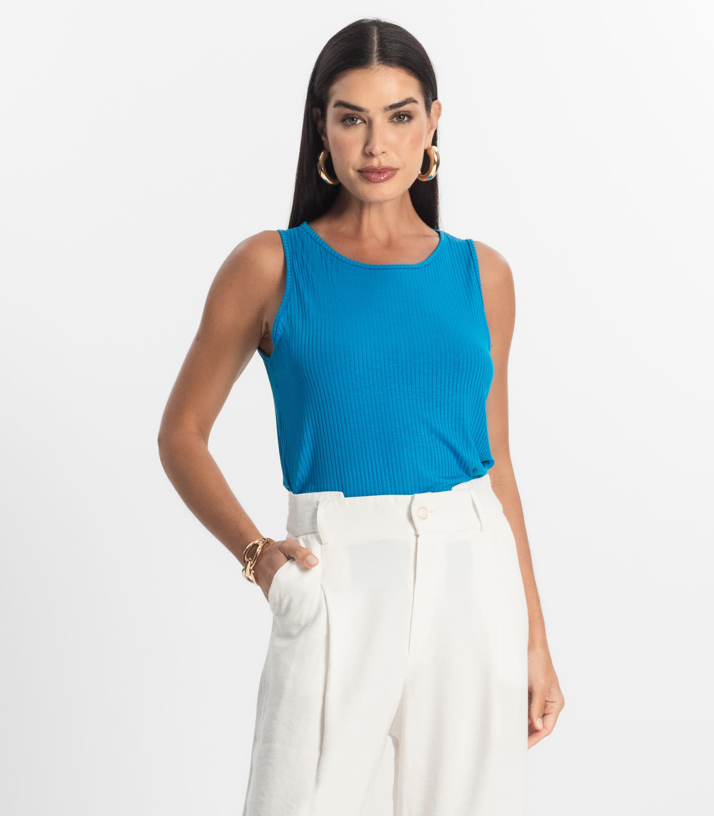 Regata Feminina Select Azul