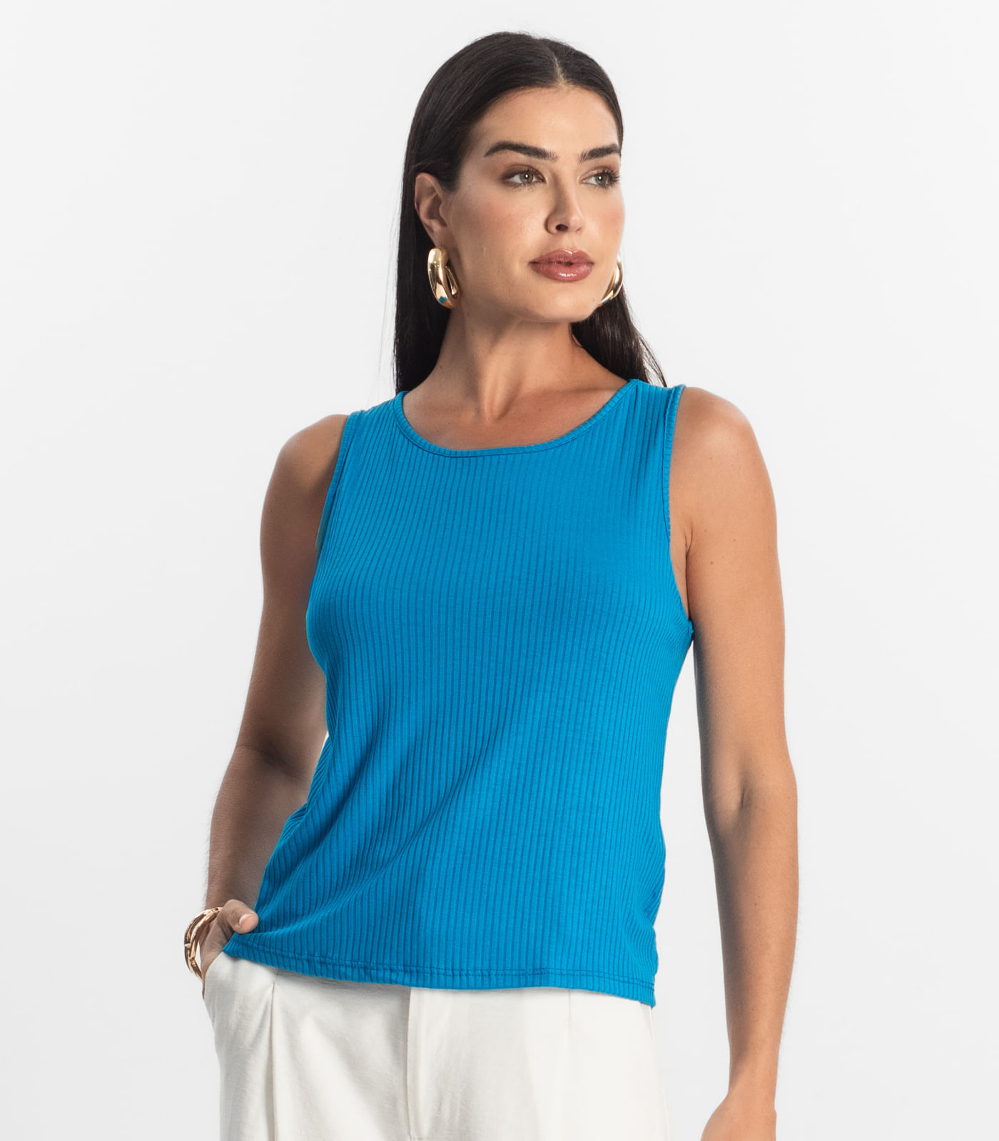 Regata Feminina Select Azul - Imagem 2