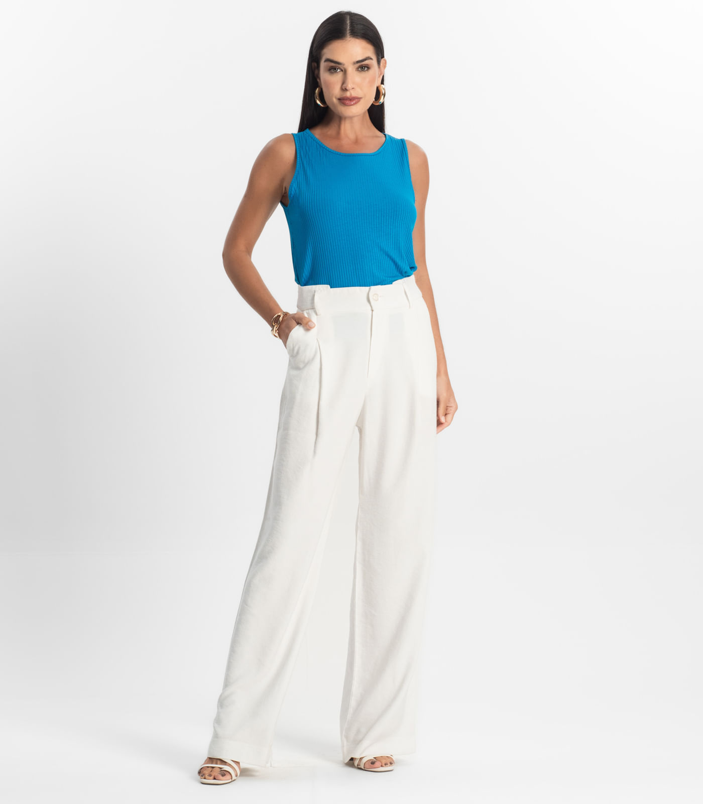 Regata Feminina Select Azul - Imagem 4