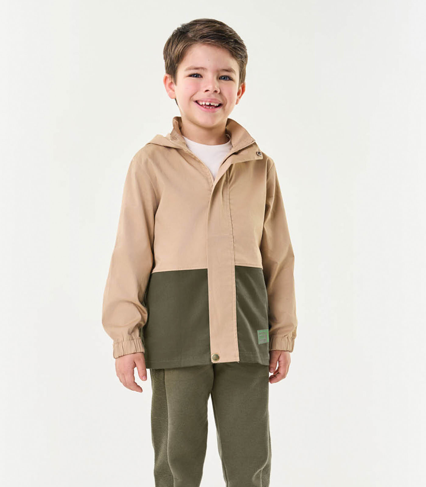 Jaqueta Infantil Masculina com Capuz Trick Nick Marrom - 8