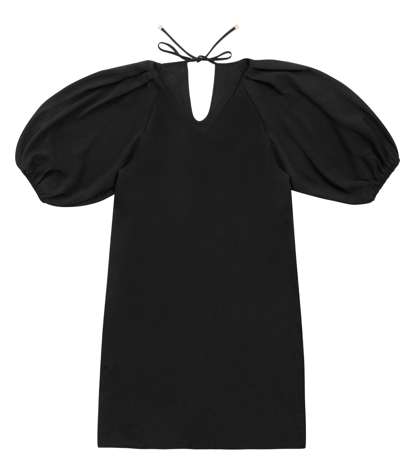 Vestido Feminino Liso Rovitex Preto - Imagem 6