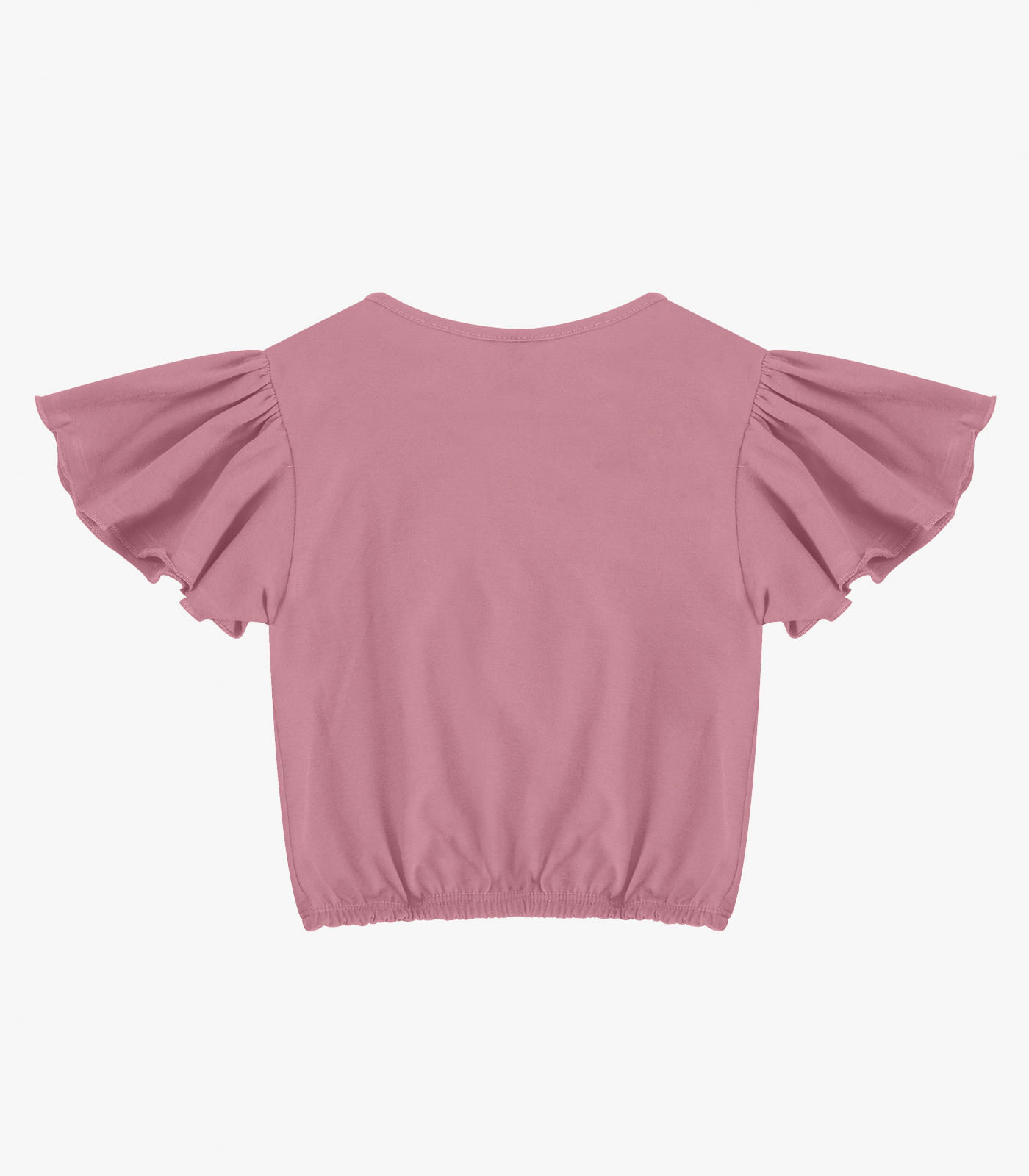 Blusa Infantil Manga Curta Infinita Cor Rosa - Imagem 4