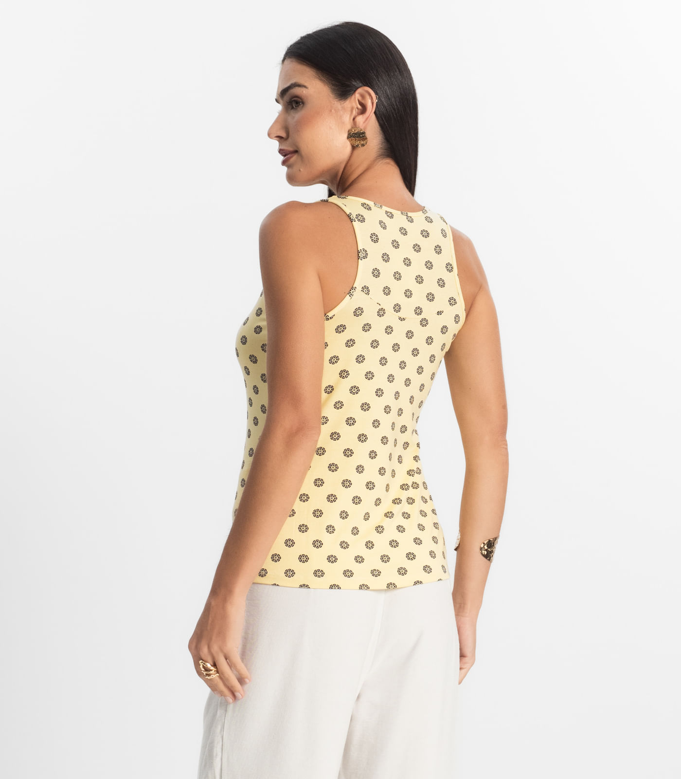 Regata Feminina Rovitex Amarelo - Imagem 3