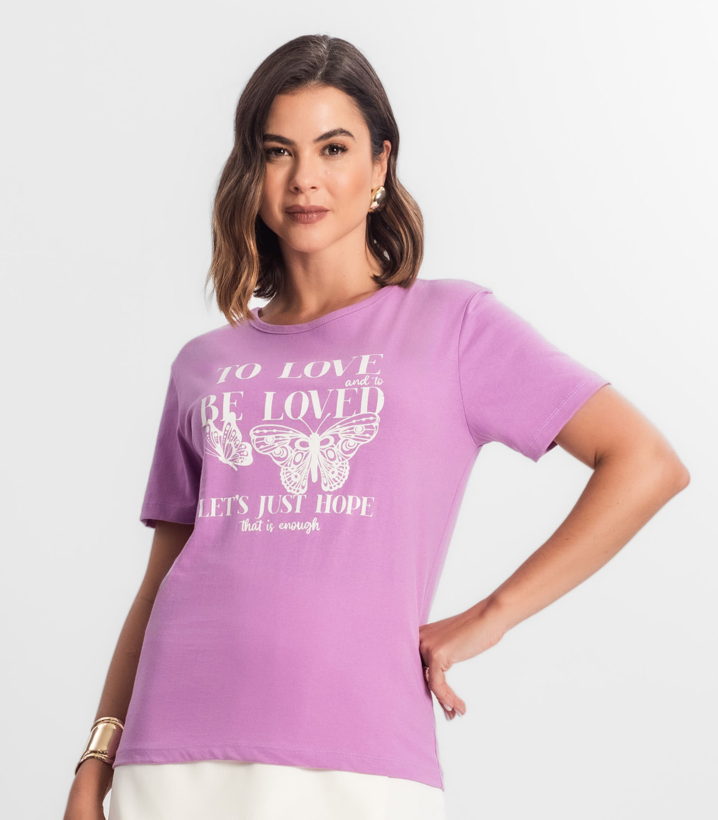 T-shirt Feminina Estampada Select Rosa - Imagem 2