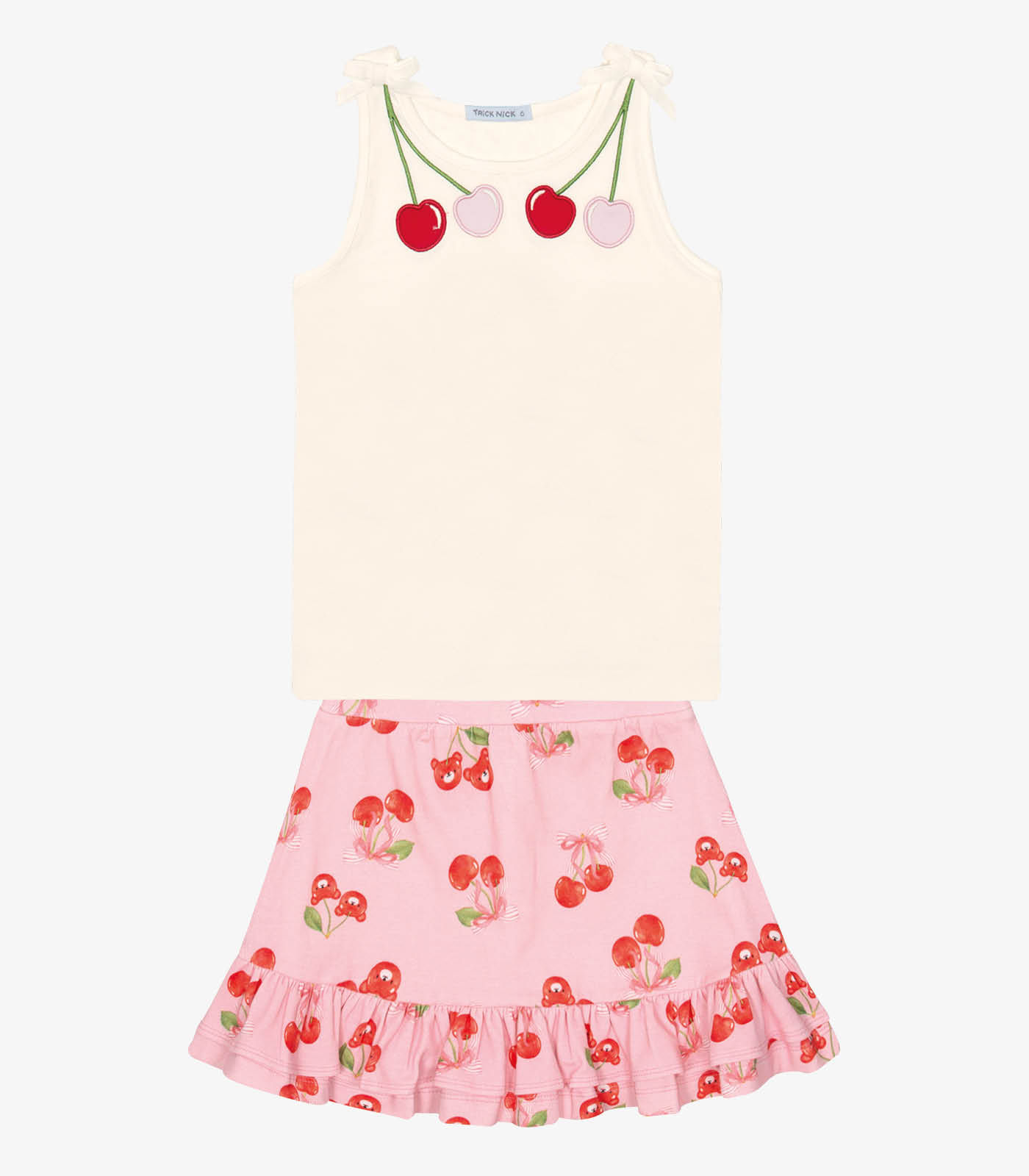 Conjunto Infantil Regata Com Saia Trick Nick Bege - Imagem 6