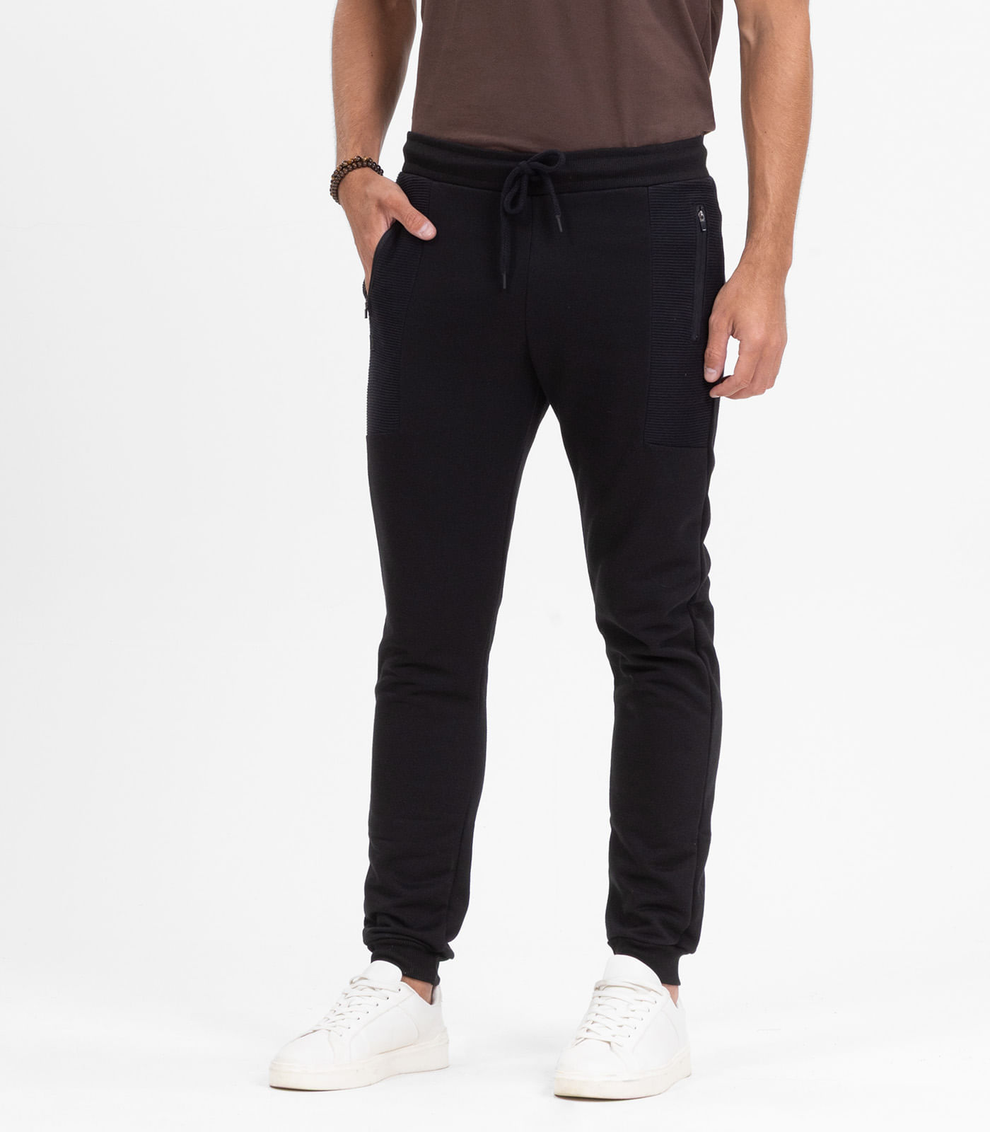 Calça Masculina Em Moletinho Diametro Preto - Imagem 3