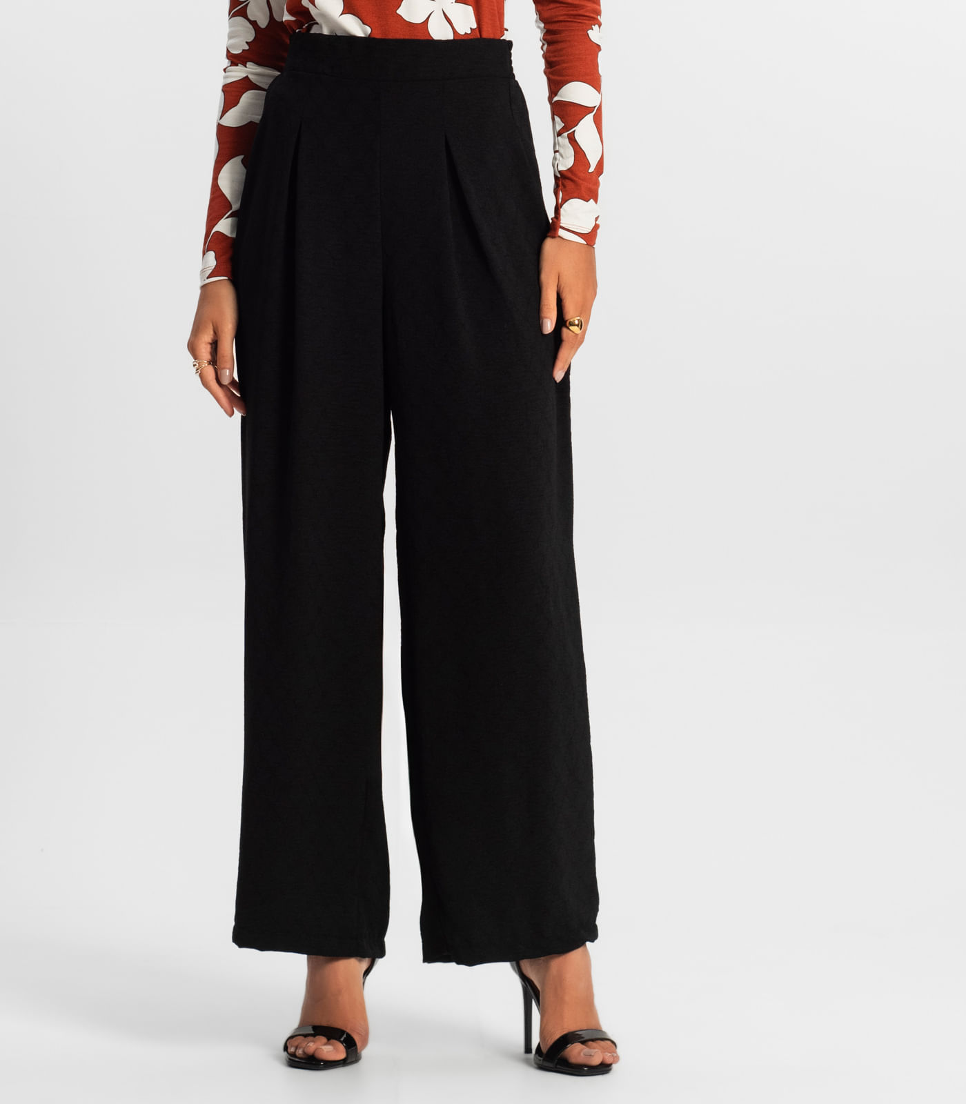 Calça Reta Feminina Rovitex Preto - Imagem 3