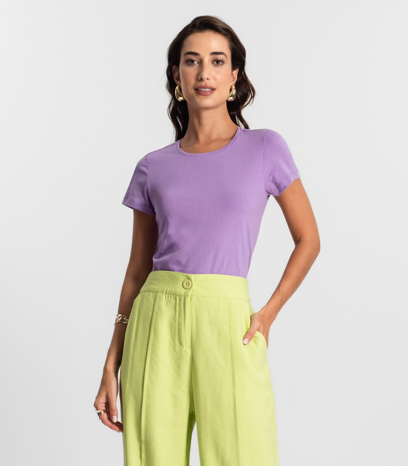 Blusa Feminina Meia Malha 30 Básica KO Roxo