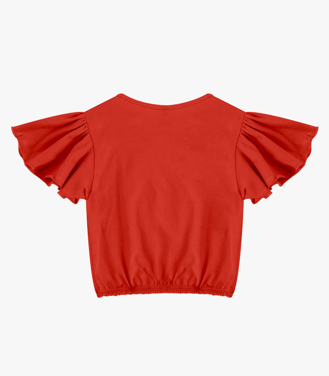 Blusa Infantil Manga Curta Infinita Cor Laranja - Imagem 4