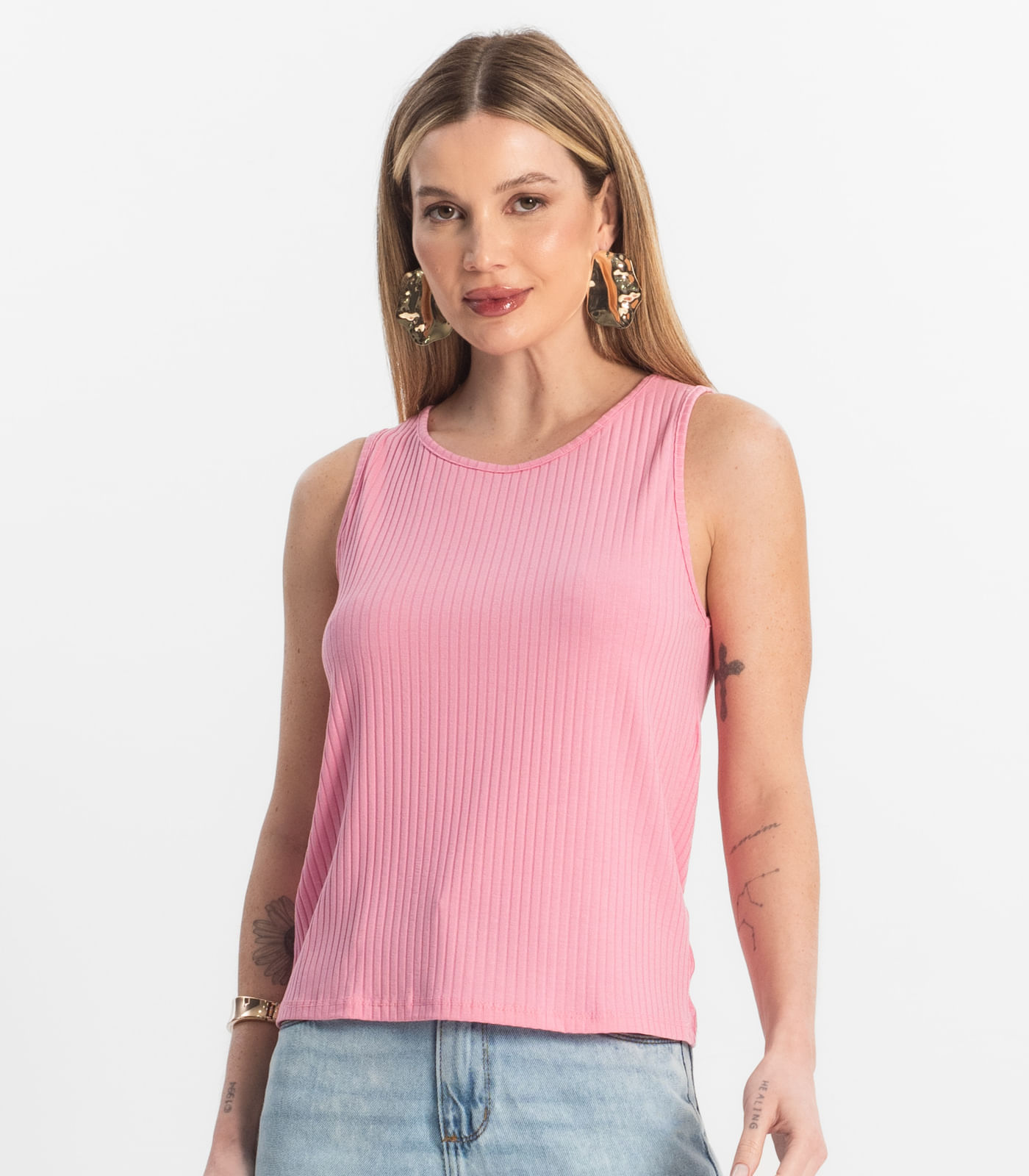 Regata Feminina Select Rosa - Imagem 2