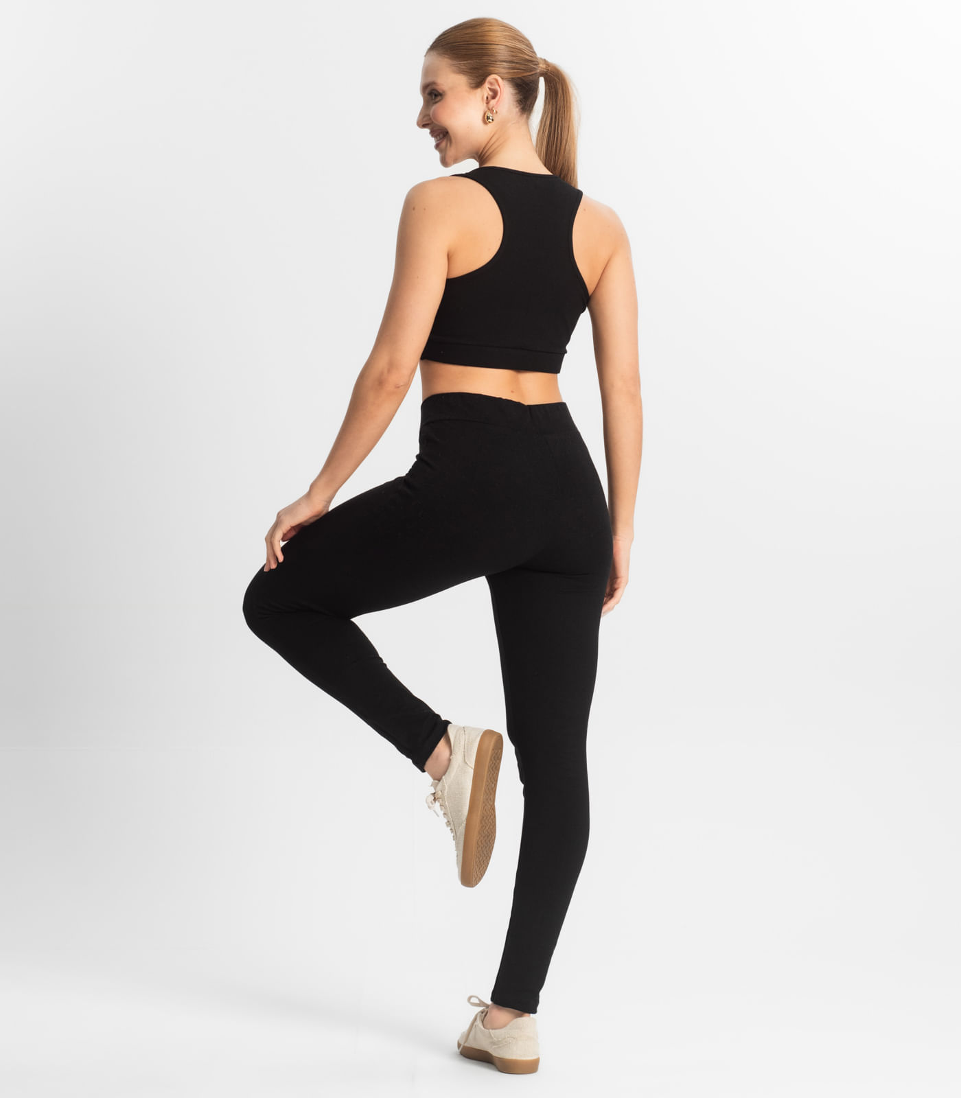 Legging Feminina em Cotton Pesado Select Preto - Imagem 3