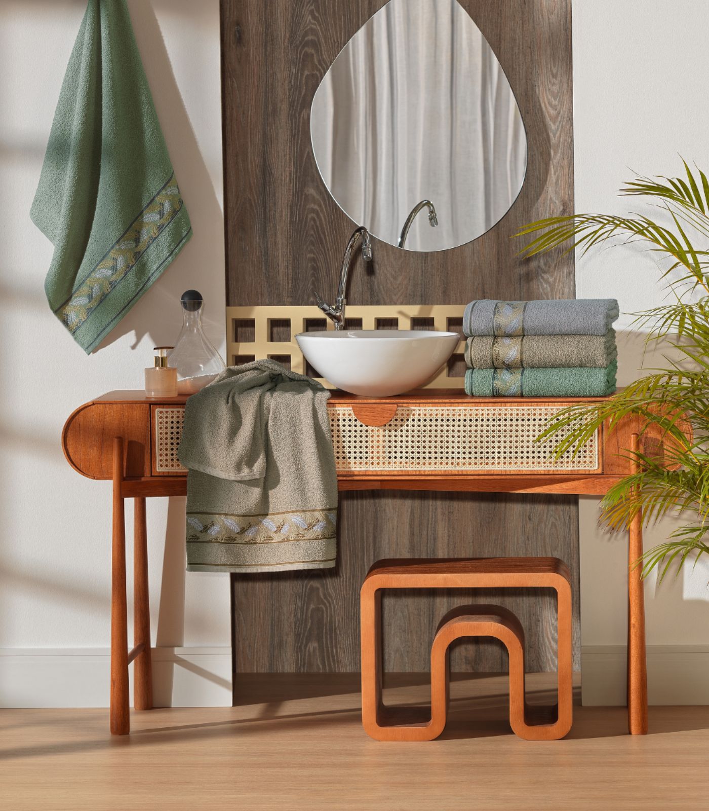 Toalha De Banho Silvestre Appel Laranja - Imagem 3