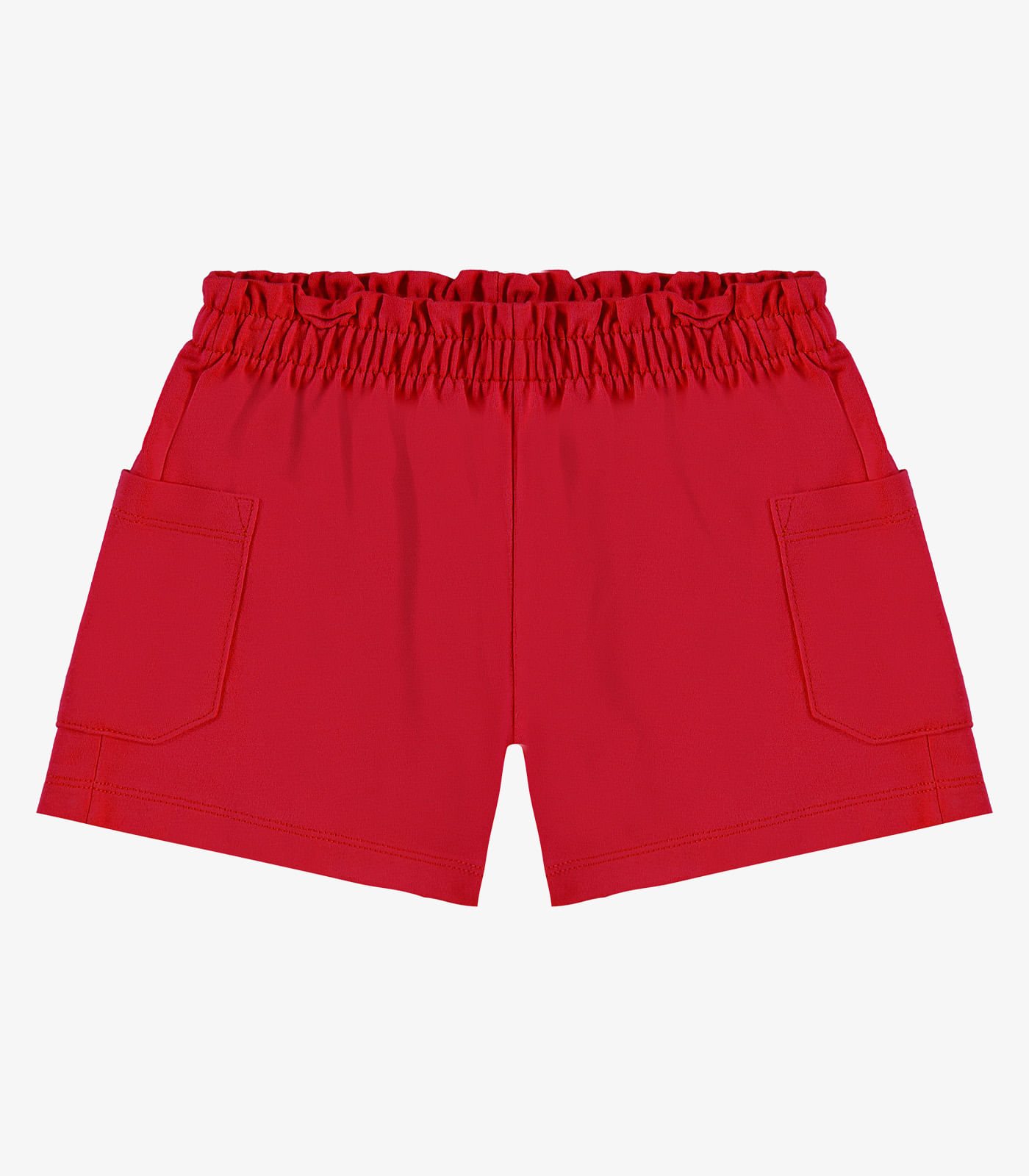 Shorts Infantil Moletinho Basic Rovi Kids Vermelho