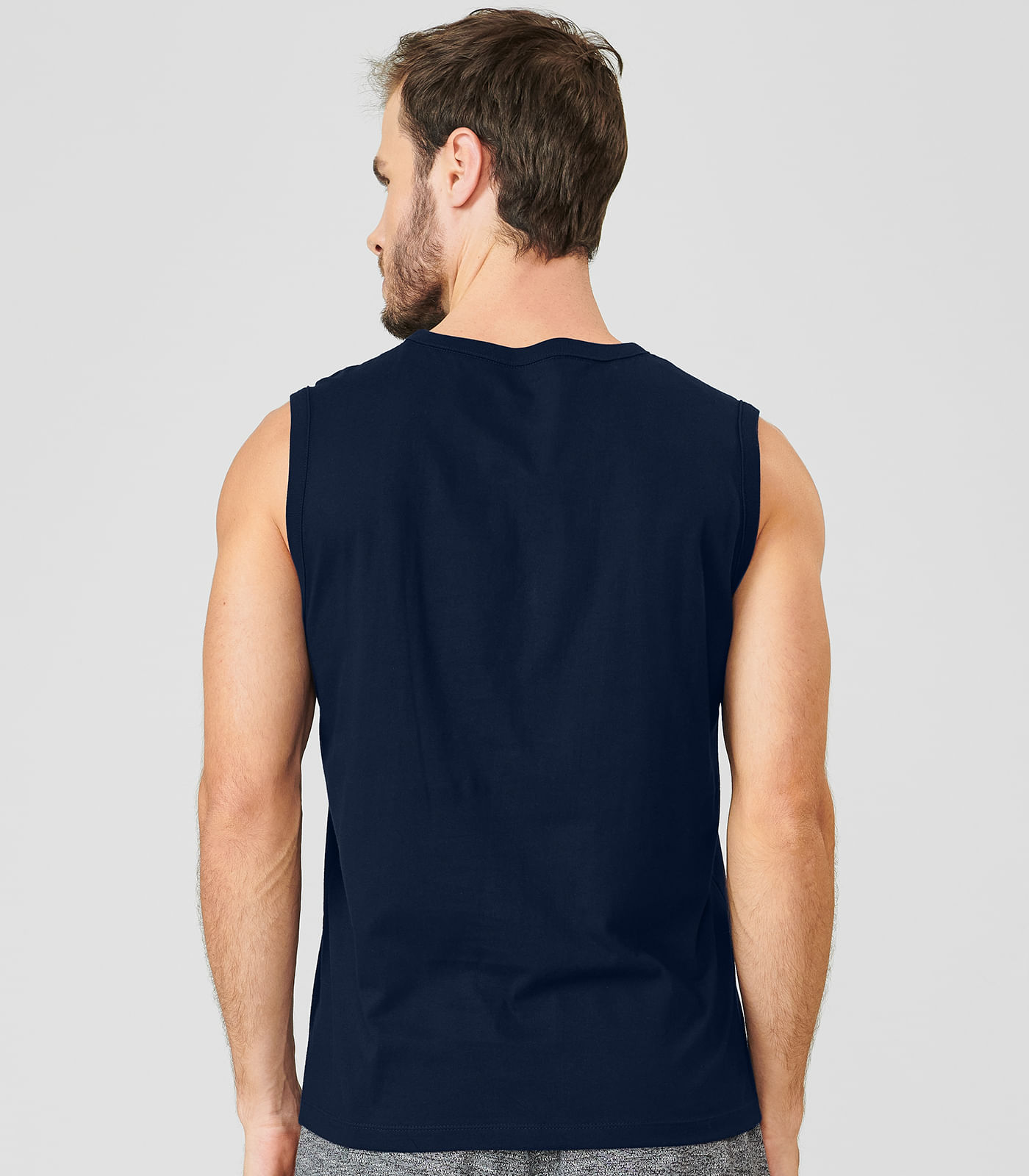 Regata Masculina Básica Rovitex Azul - Imagem 2