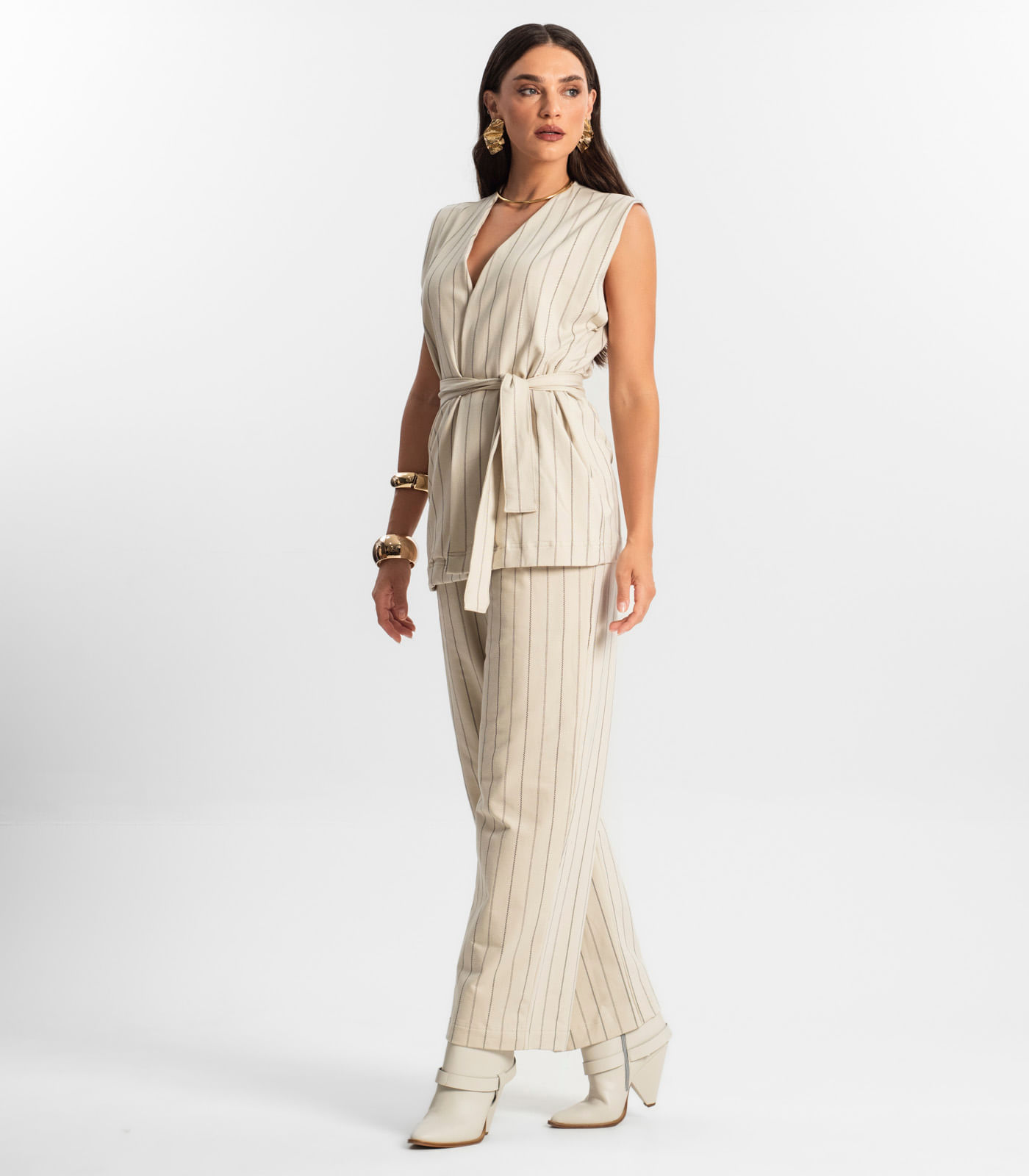 Calça Feminina de Molecotton Endless Bege - Imagem 4