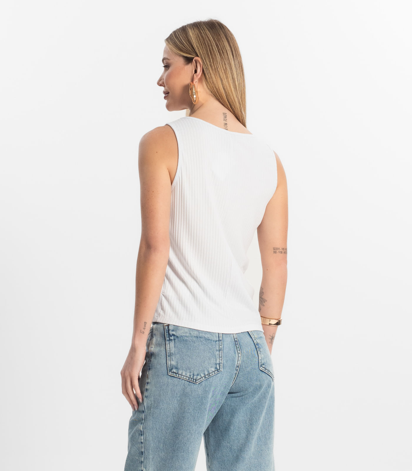 Regata Feminina Select Branco - Imagem 3