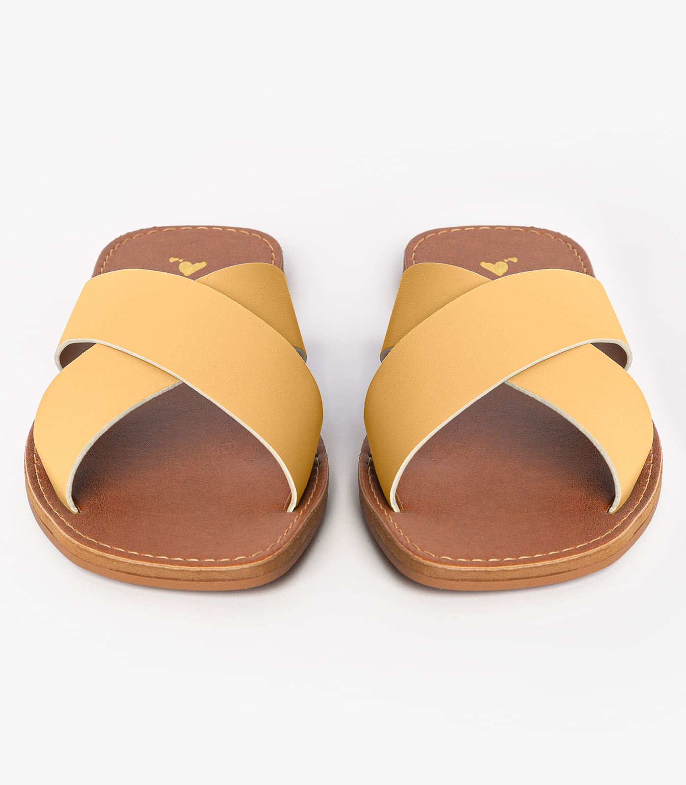 Sandália Rasteirinha Com Tiras Largas Select Marrom - Imagem 3