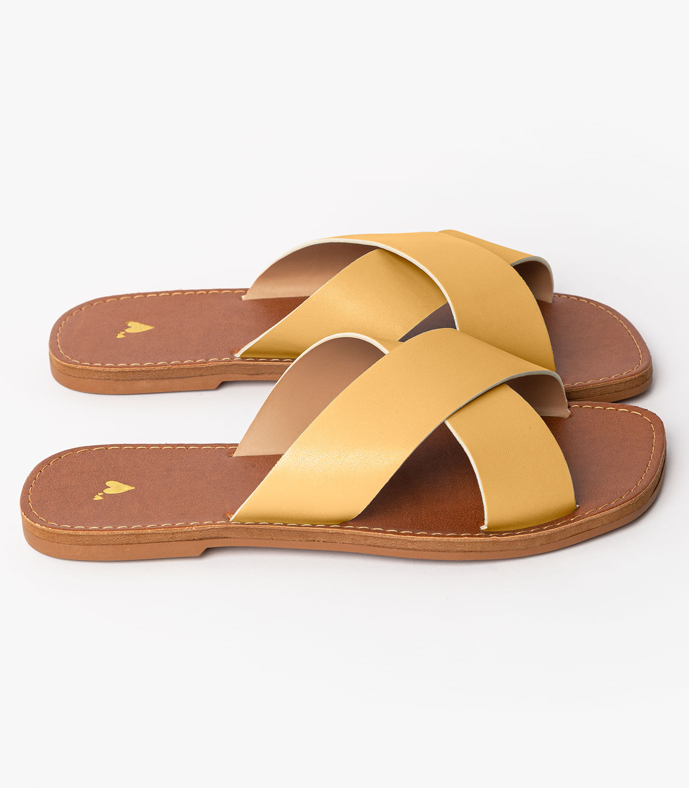 Sandália Rasteirinha Com Tiras Largas Select Marrom - Imagem 4