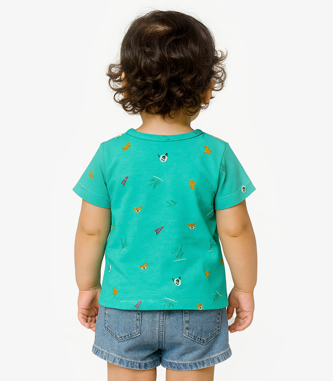 Camiseta Infantil Masculina Animais Infinita Cor Verde - Imagem 2
