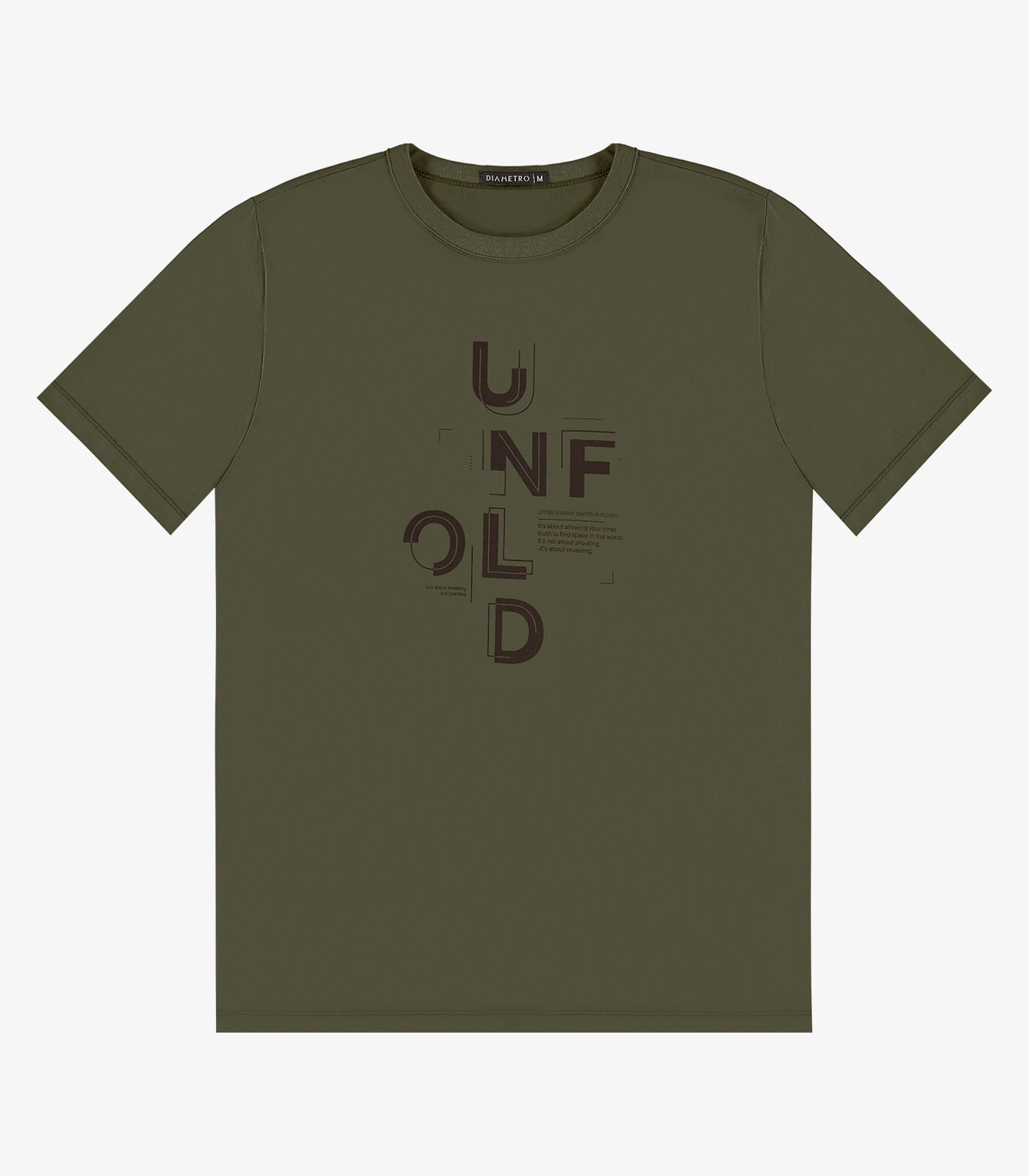 Camiseta Masculina em Meia Malha Diametro Verde