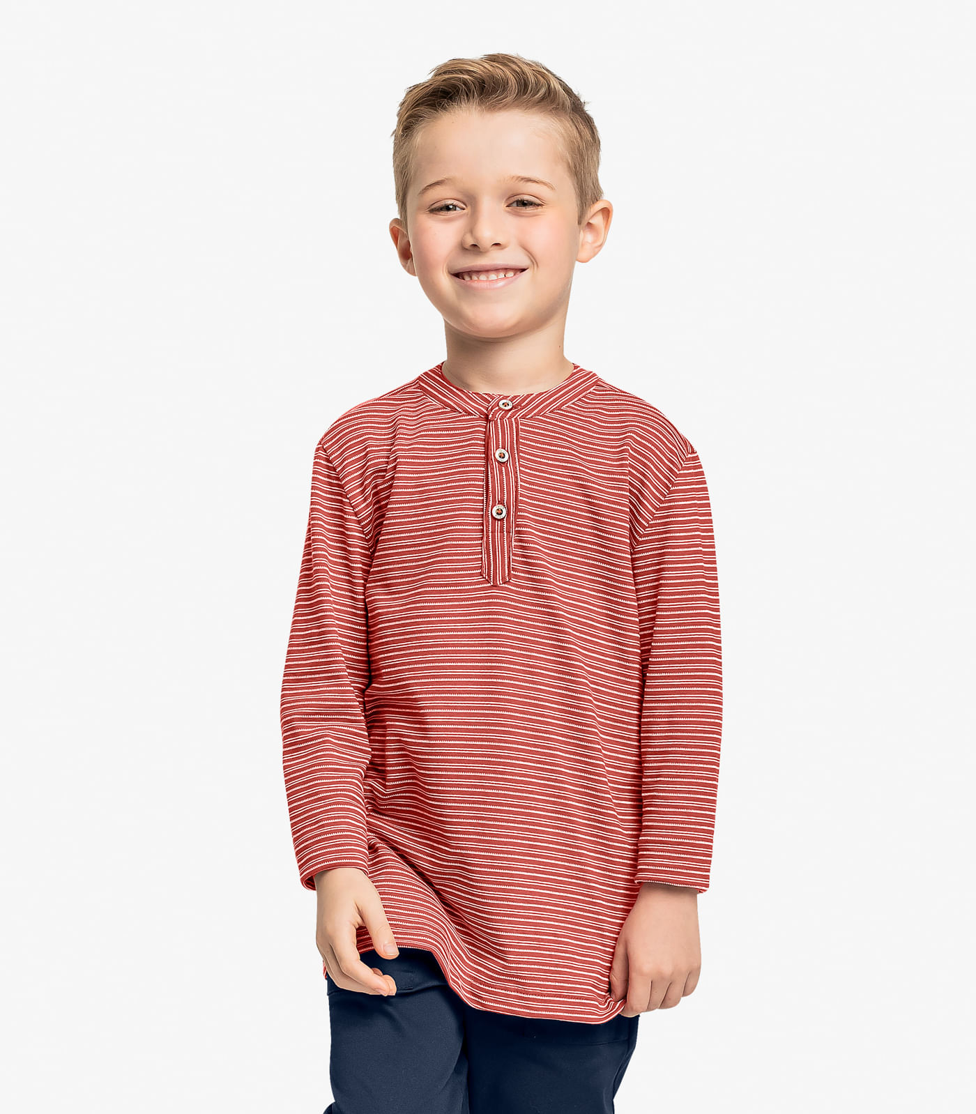 Camiseta Infantil Menino Manga Longa Trick Nick Laranja