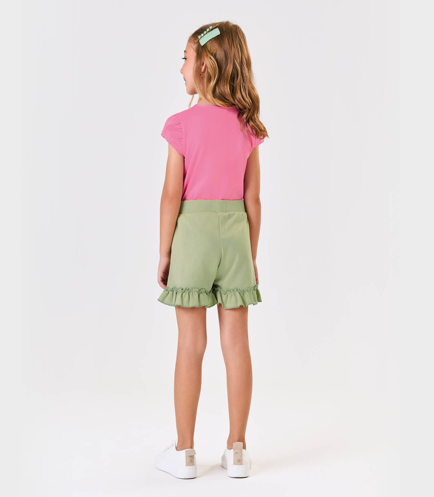 Shorts Infantil Moletinho Trick Nick Verde - Imagem 3