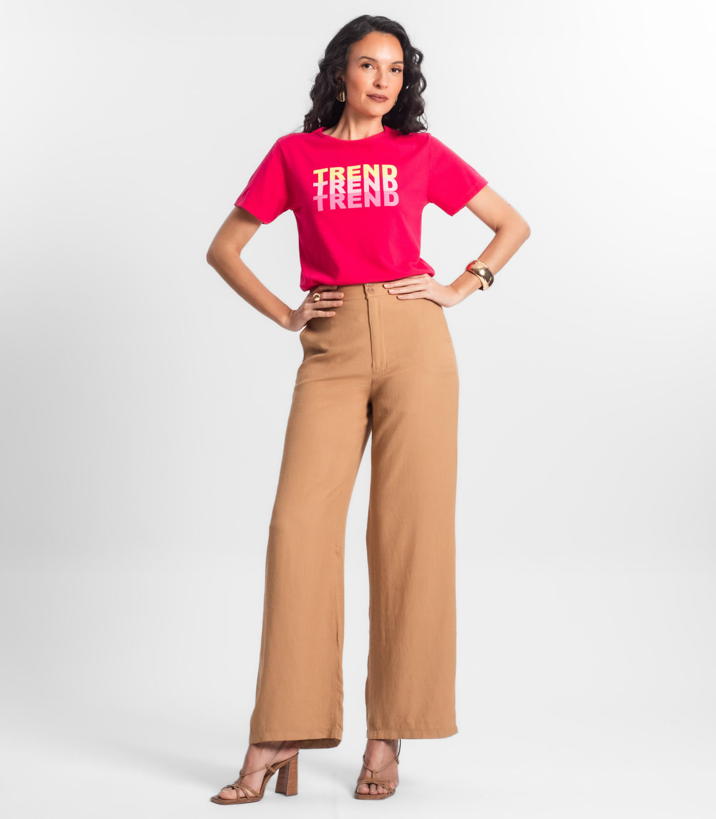 T-shirt Feminina Estampada Select Rosa - Imagem 4