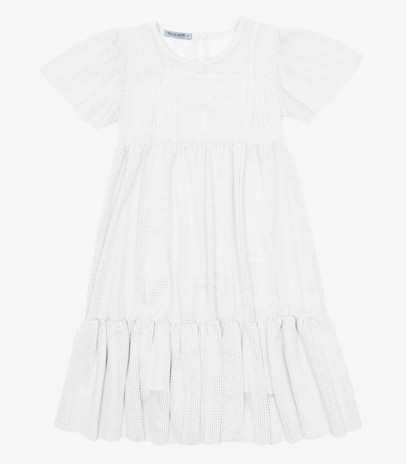 Vestido Midi Com Sobreposicao Trick Nick Branco