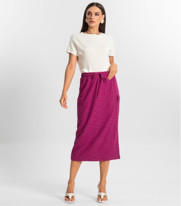 Saia Feminina Midi Endless Roxo G