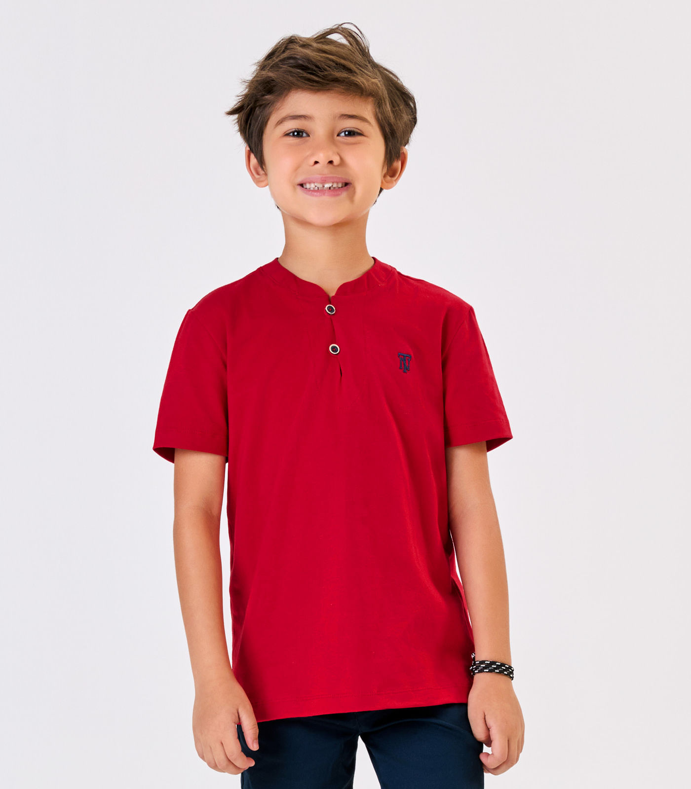 Conjunto Infantil Camiseta Com Bermuda Trick Nick Vermelho - Imagem 2