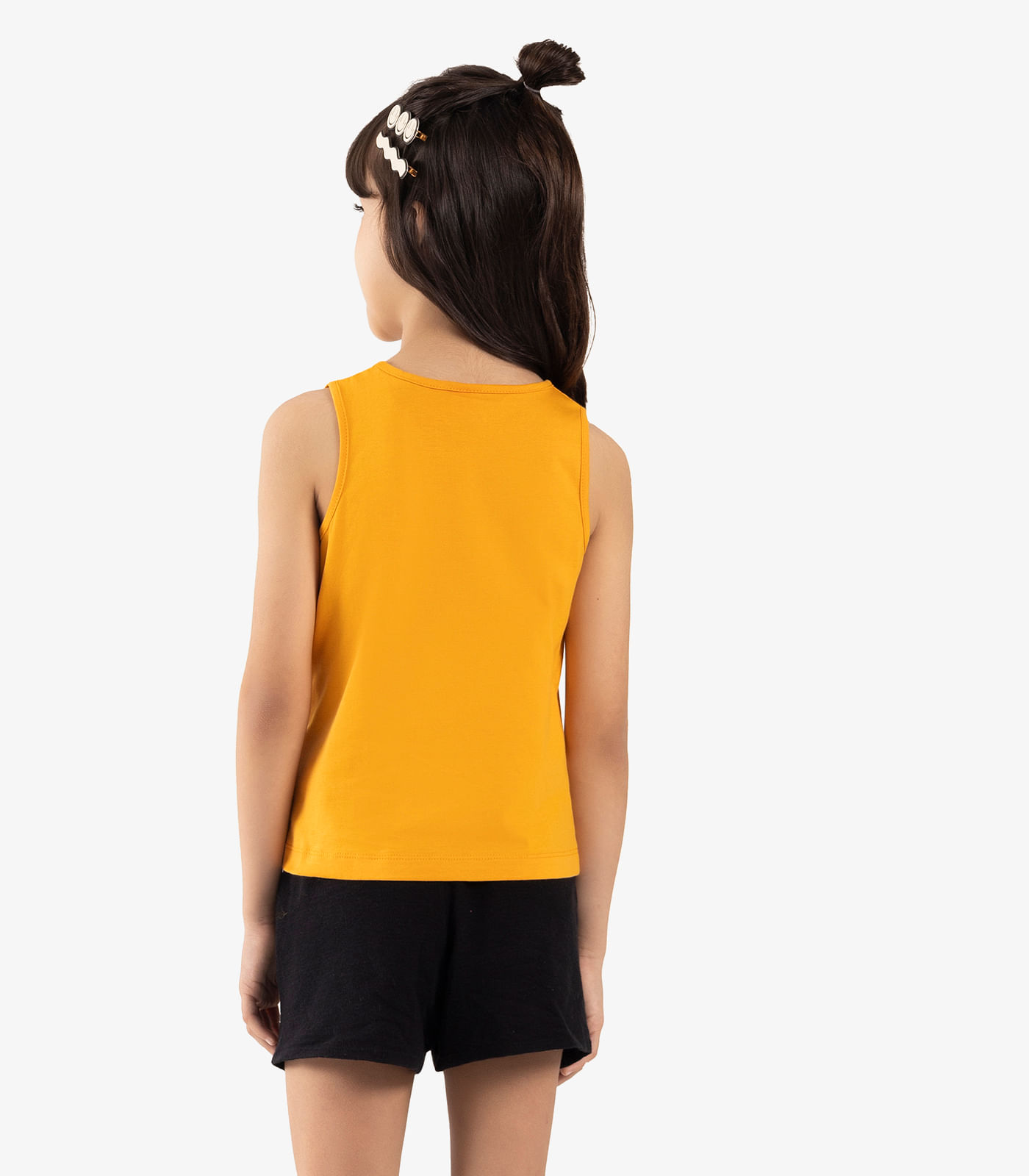 Regata Infantil Meia Malha Rovi Kids Amarelo - Imagem 3