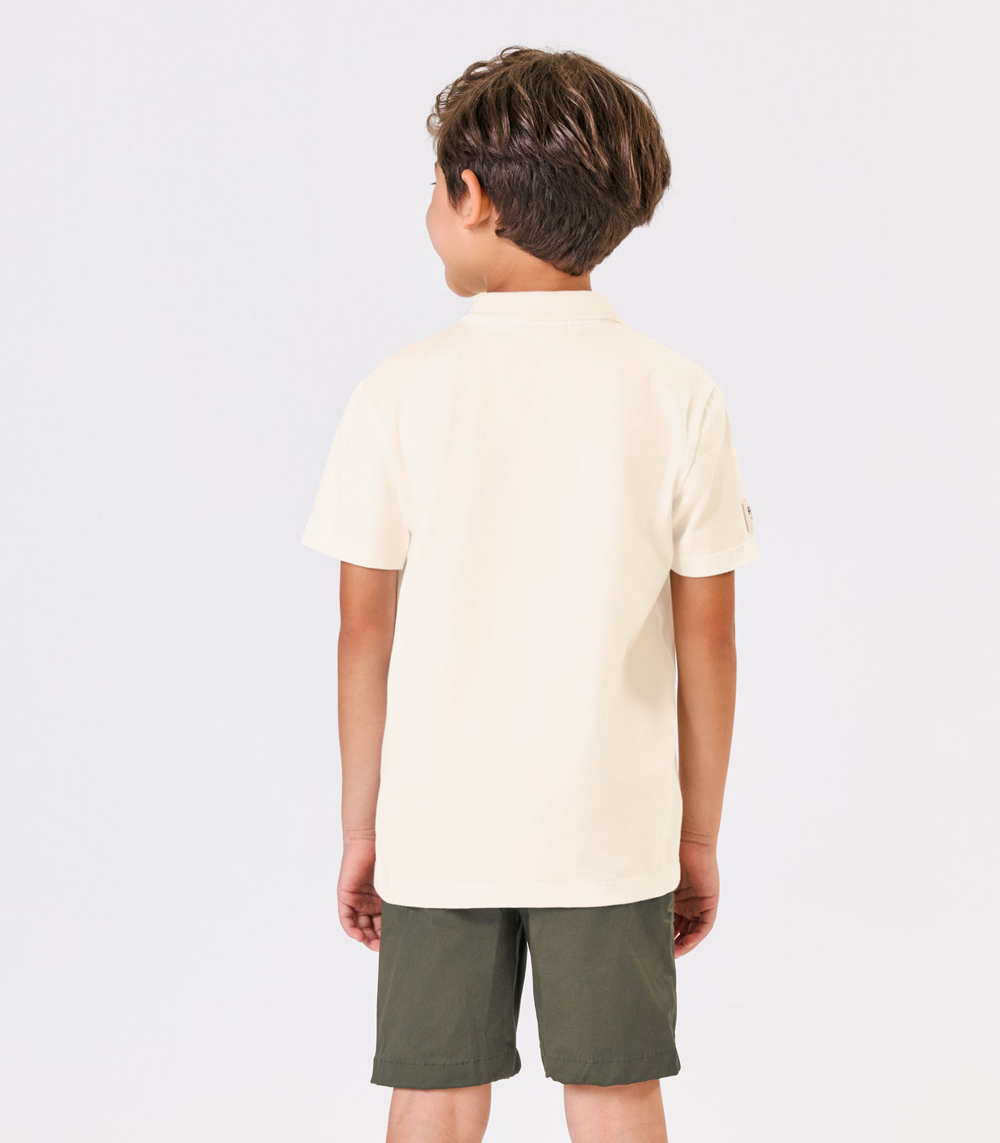 Polo Infantil Cotton Leve Trick Nick Bege - Imagem 3