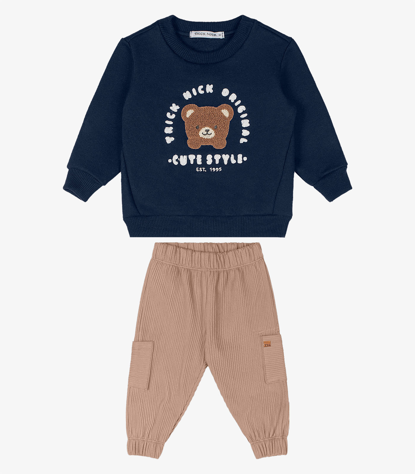 Conjunto Blusão Com Calça Trick Nick Azul